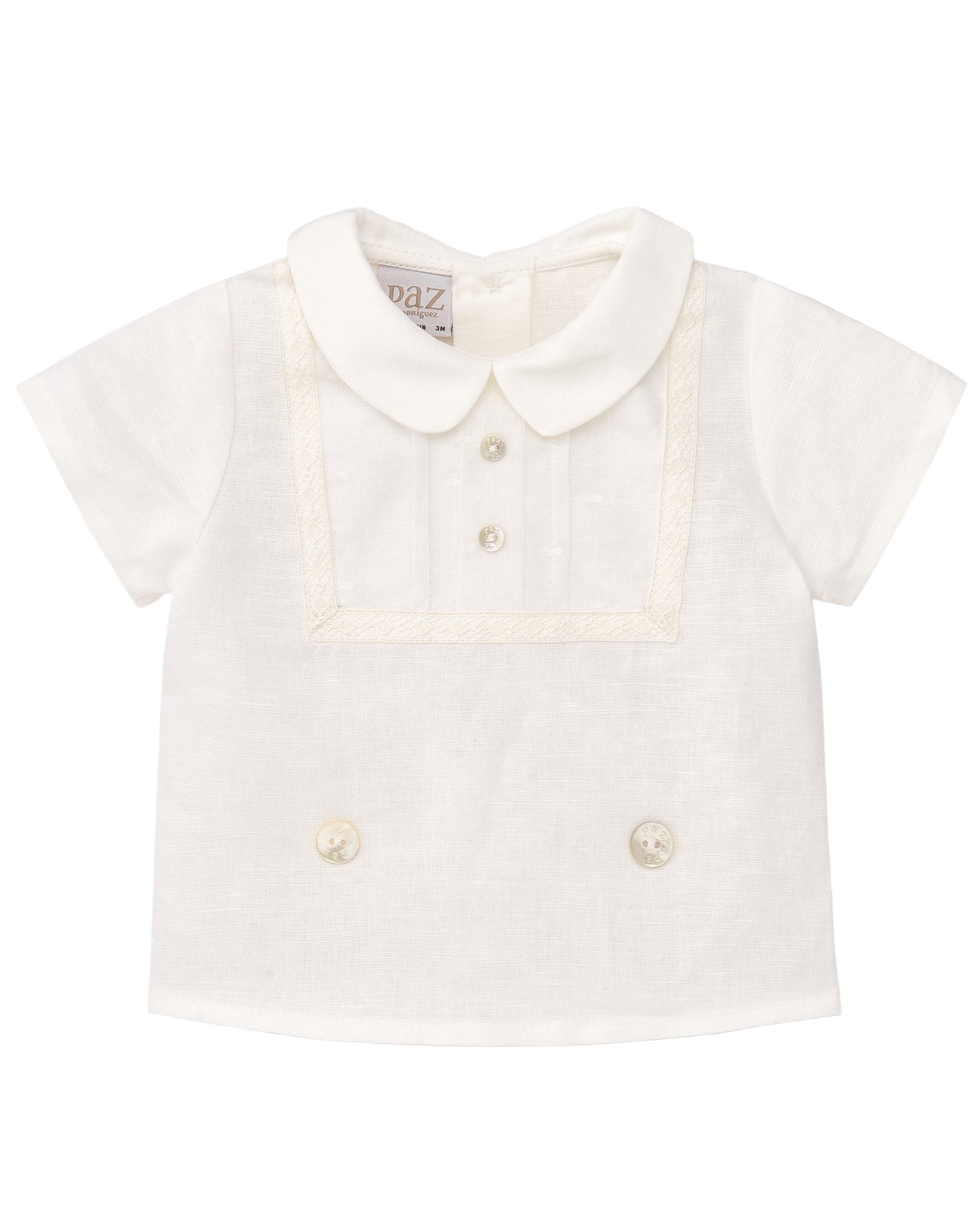 Cream Blouse and Trousers Set Paz Rodriguez