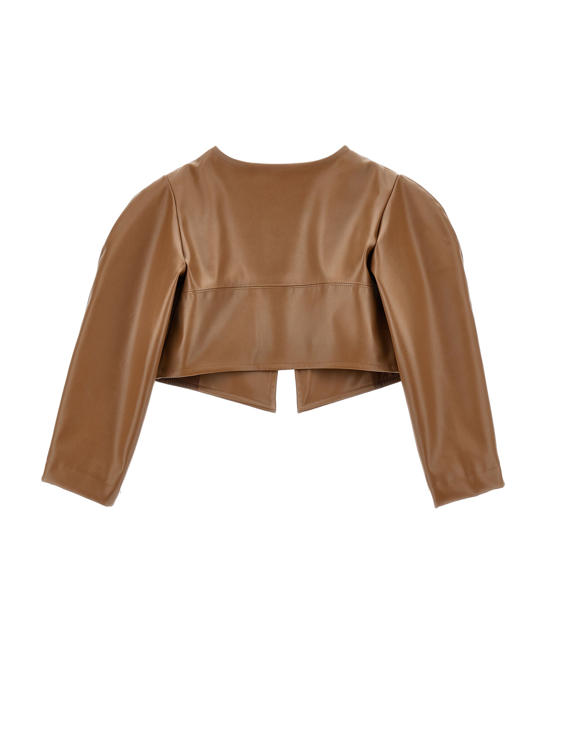 Coated Fabric Bolero With Zip Monnalisa