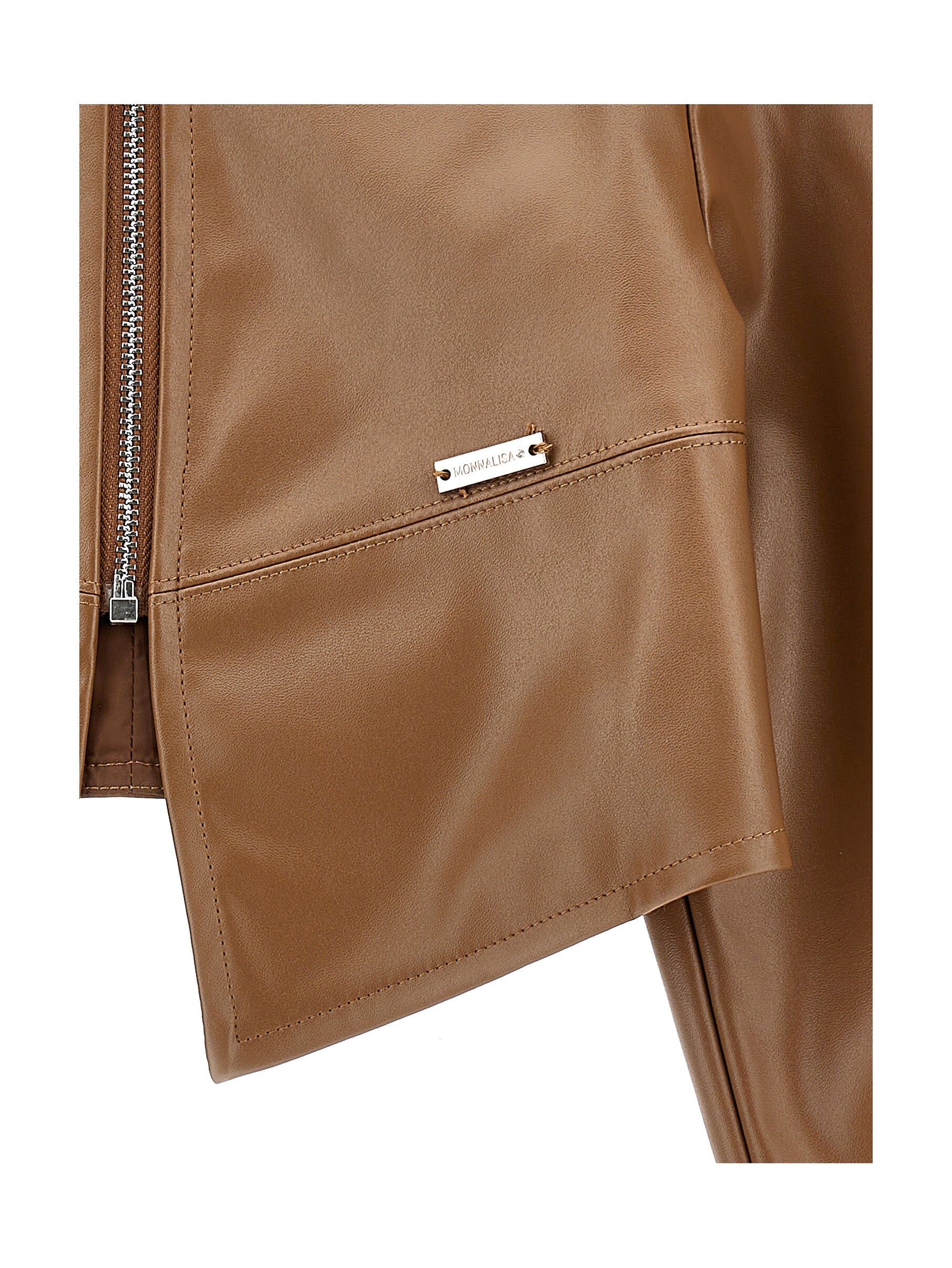 Coated Fabric Bolero With Zip Monnalisa