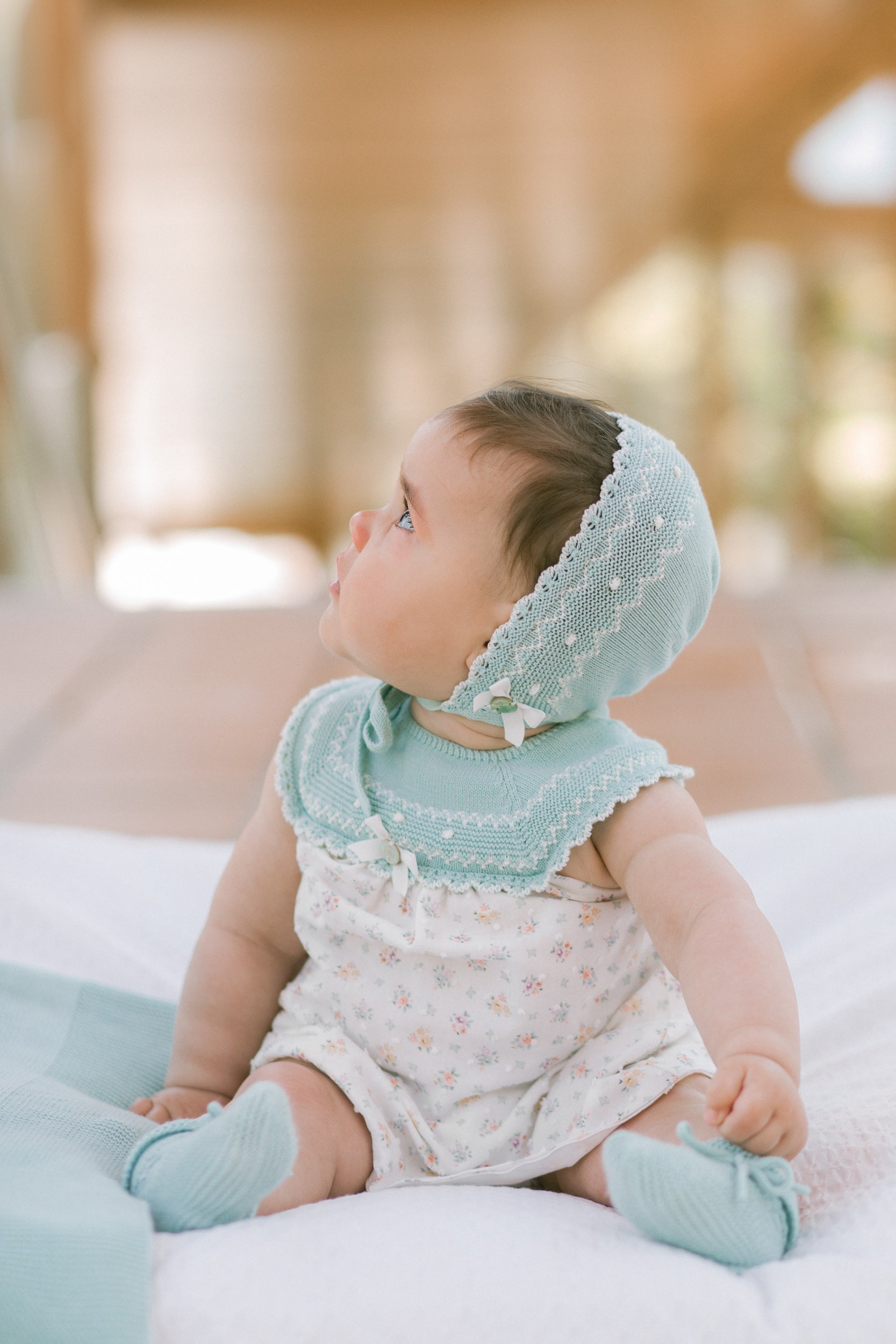 Knit Newborn Dress "Iris"
