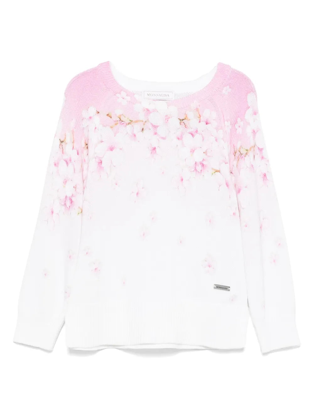 Floral Print Sweater Monnalisa