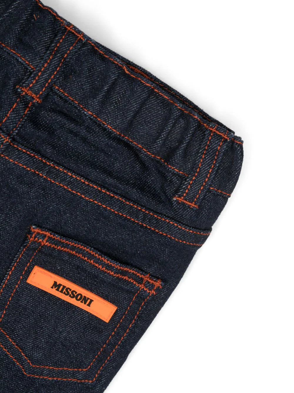 Missoni Kids Logo-Patch Mid-Rise Straight-Leg Jeans