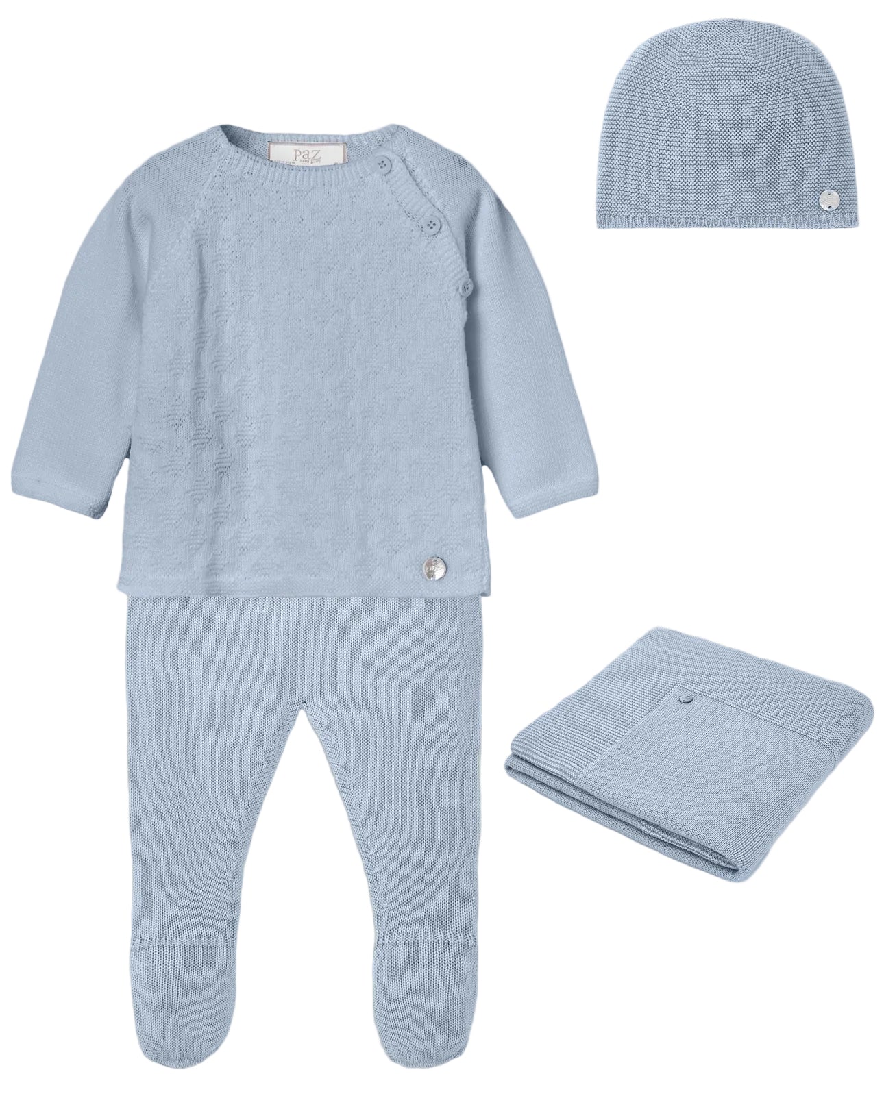 Set Knit Newborn Sweater and Leggings And Hat Paz Rodriguez