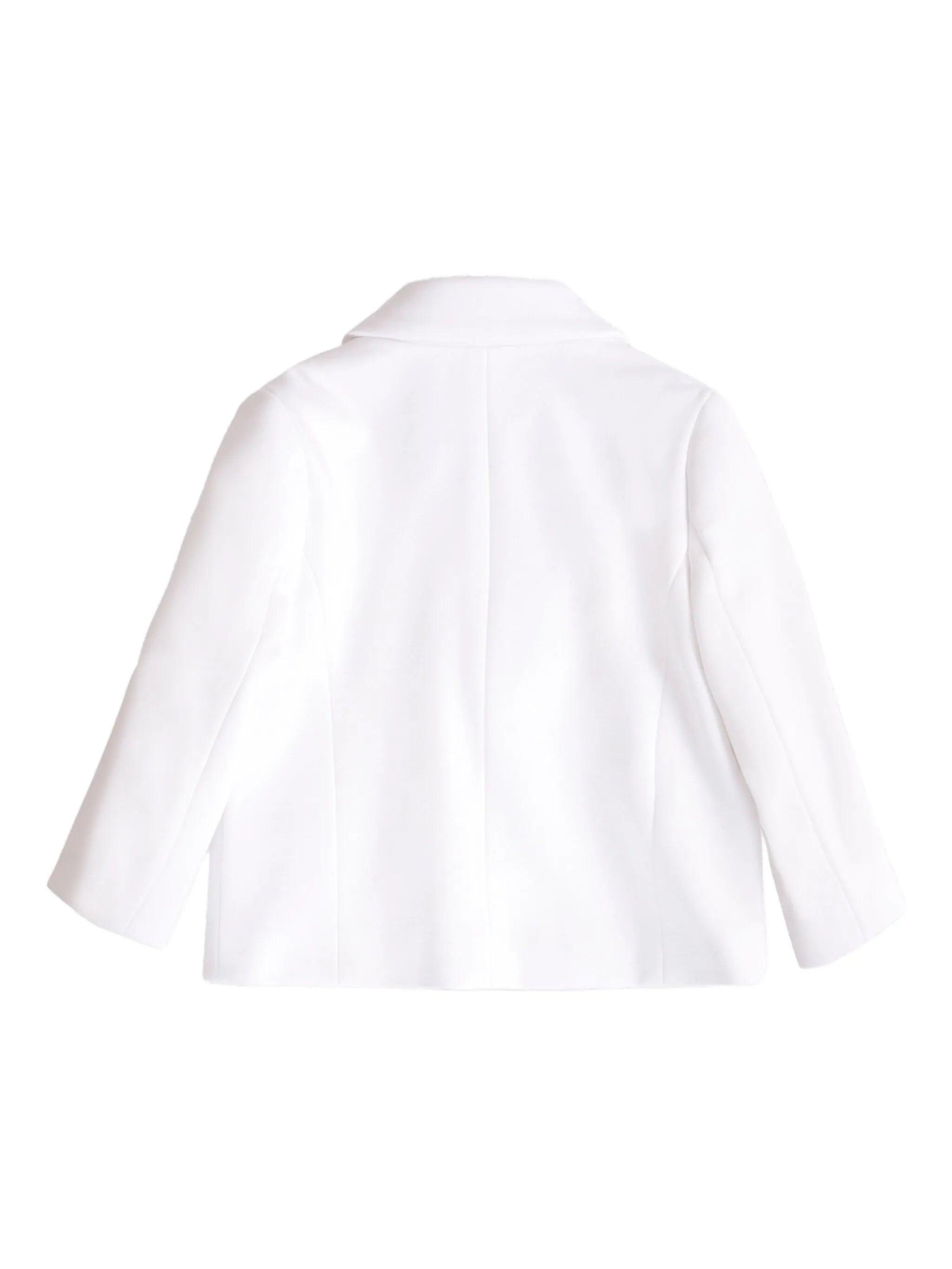 Double-Breasted Knitted Baby Blazer with Signature Lion-Head Buttons Balmain