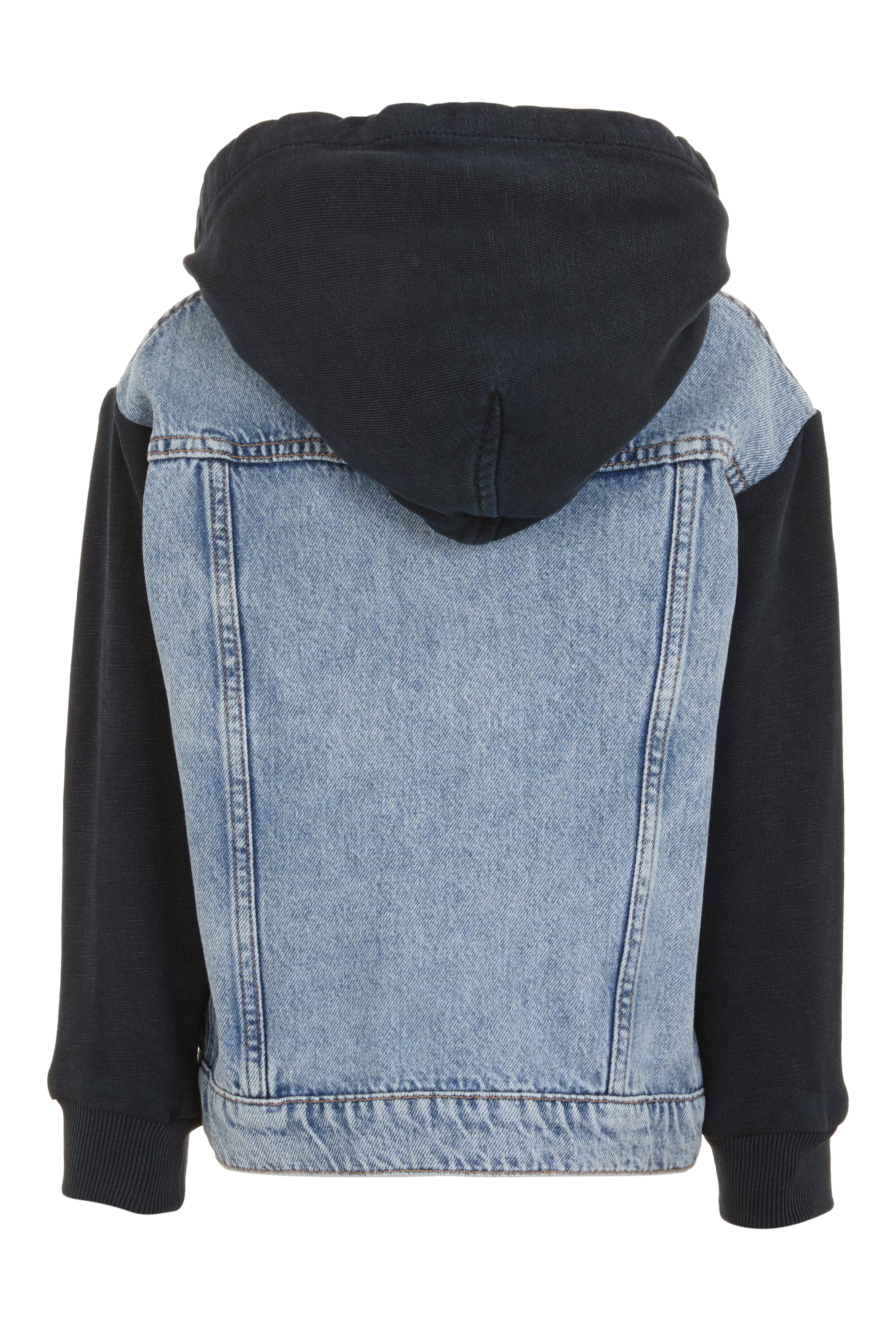 Contrast Denim Blouson Jacket