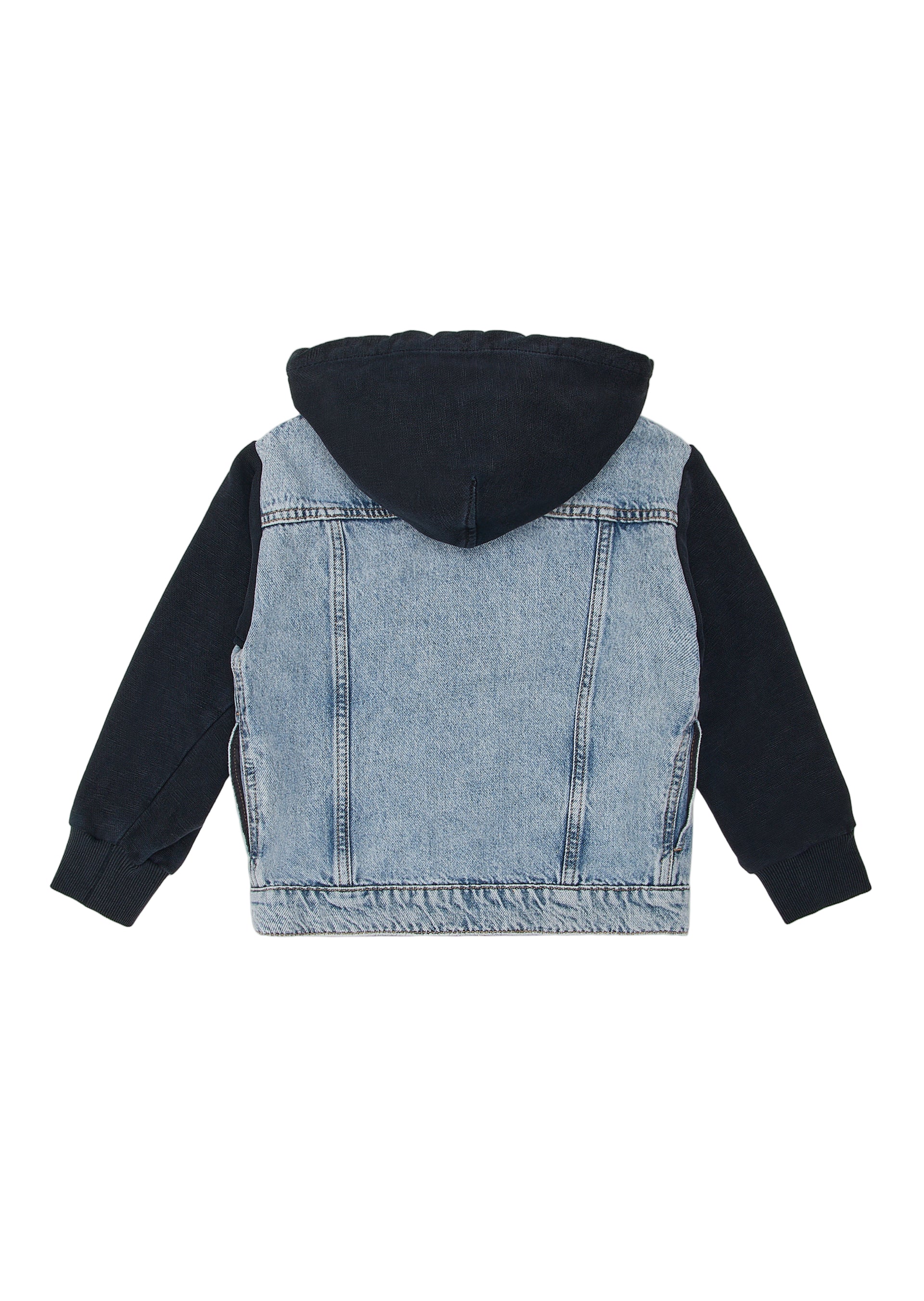 Contrast Denim Wind Breaker Jacket