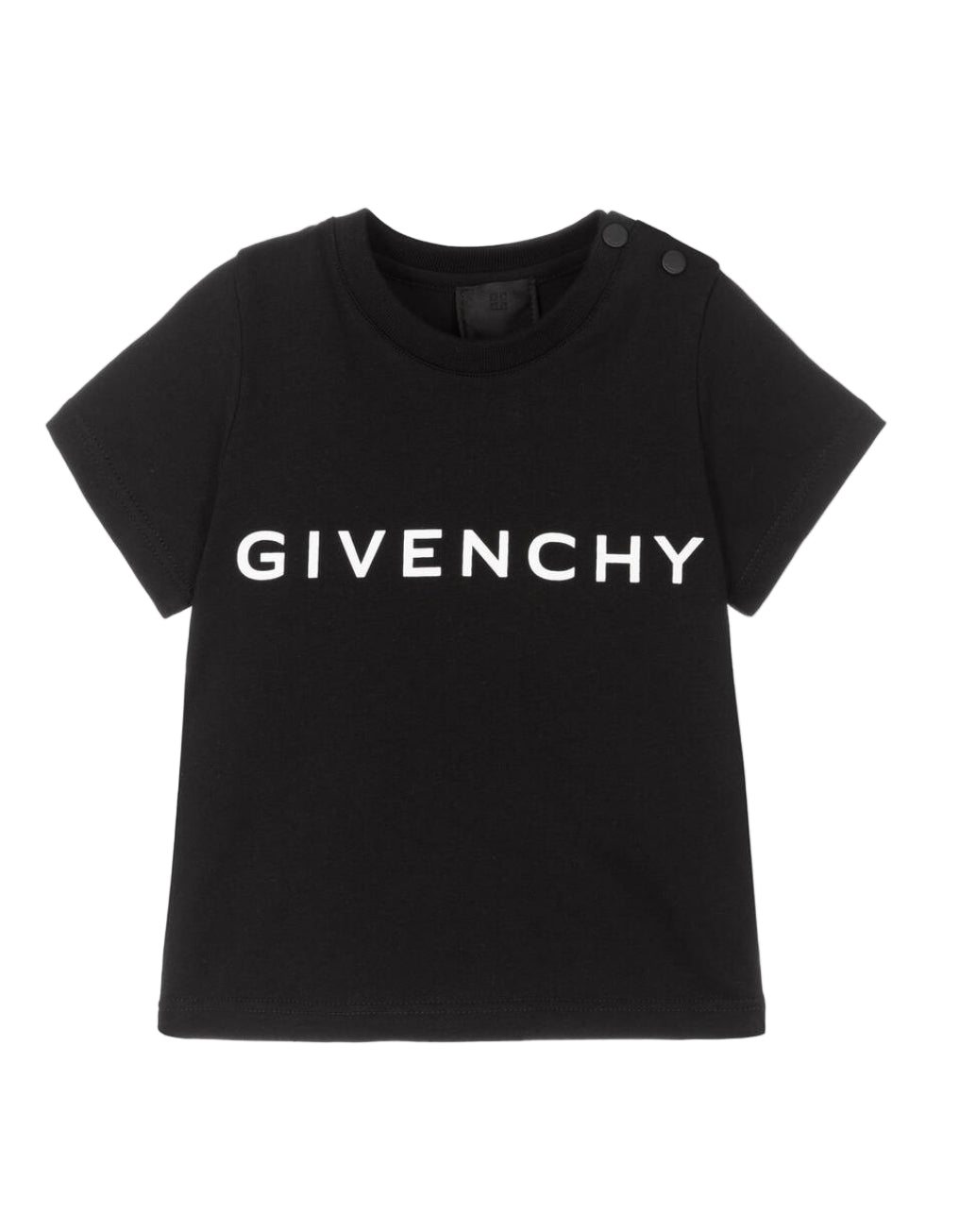 Short Sleeves Tee-Shirt with Shoulder Snap Closure Givenchy