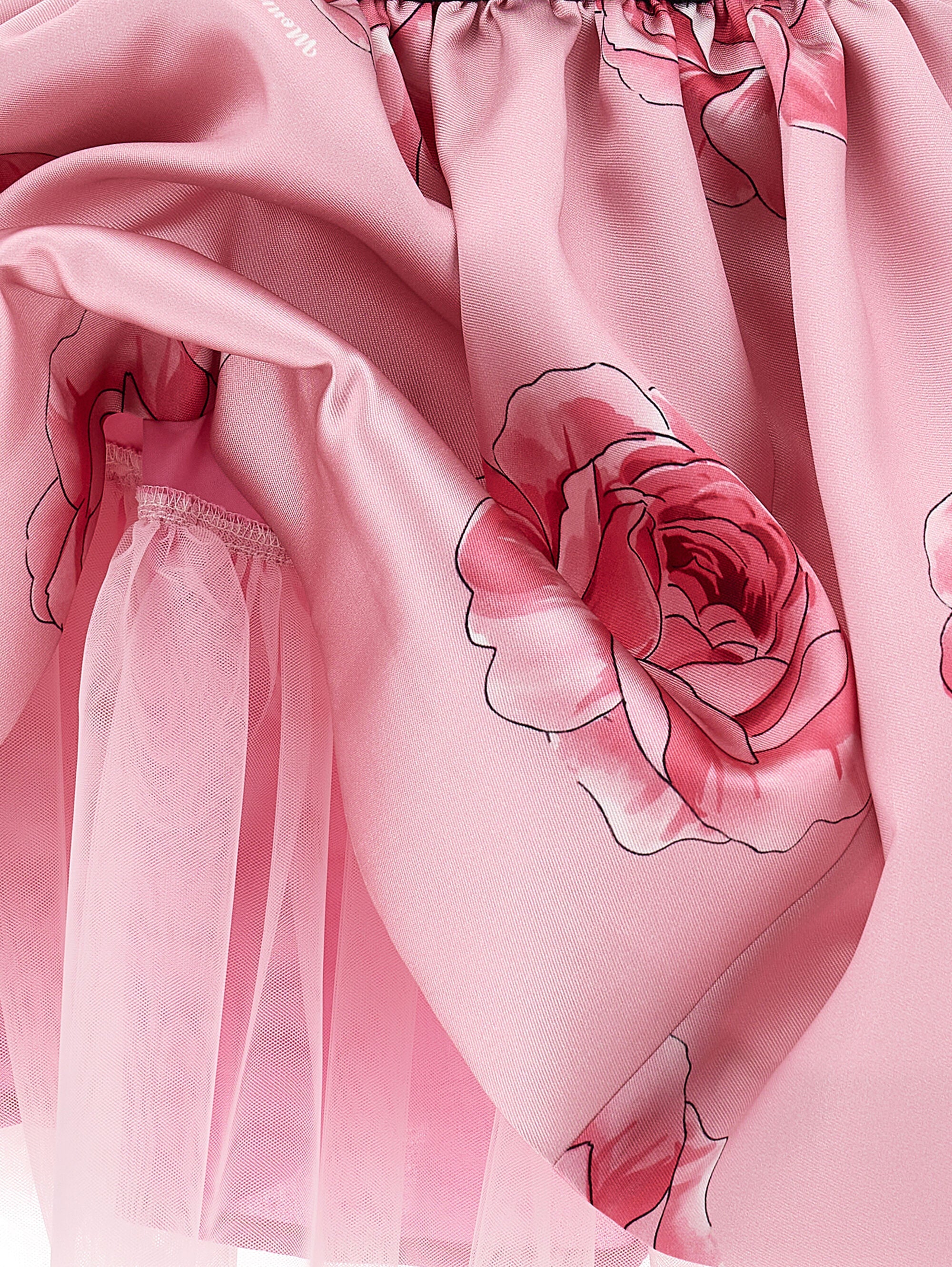 Pink Mikado Skirt Monnalisa