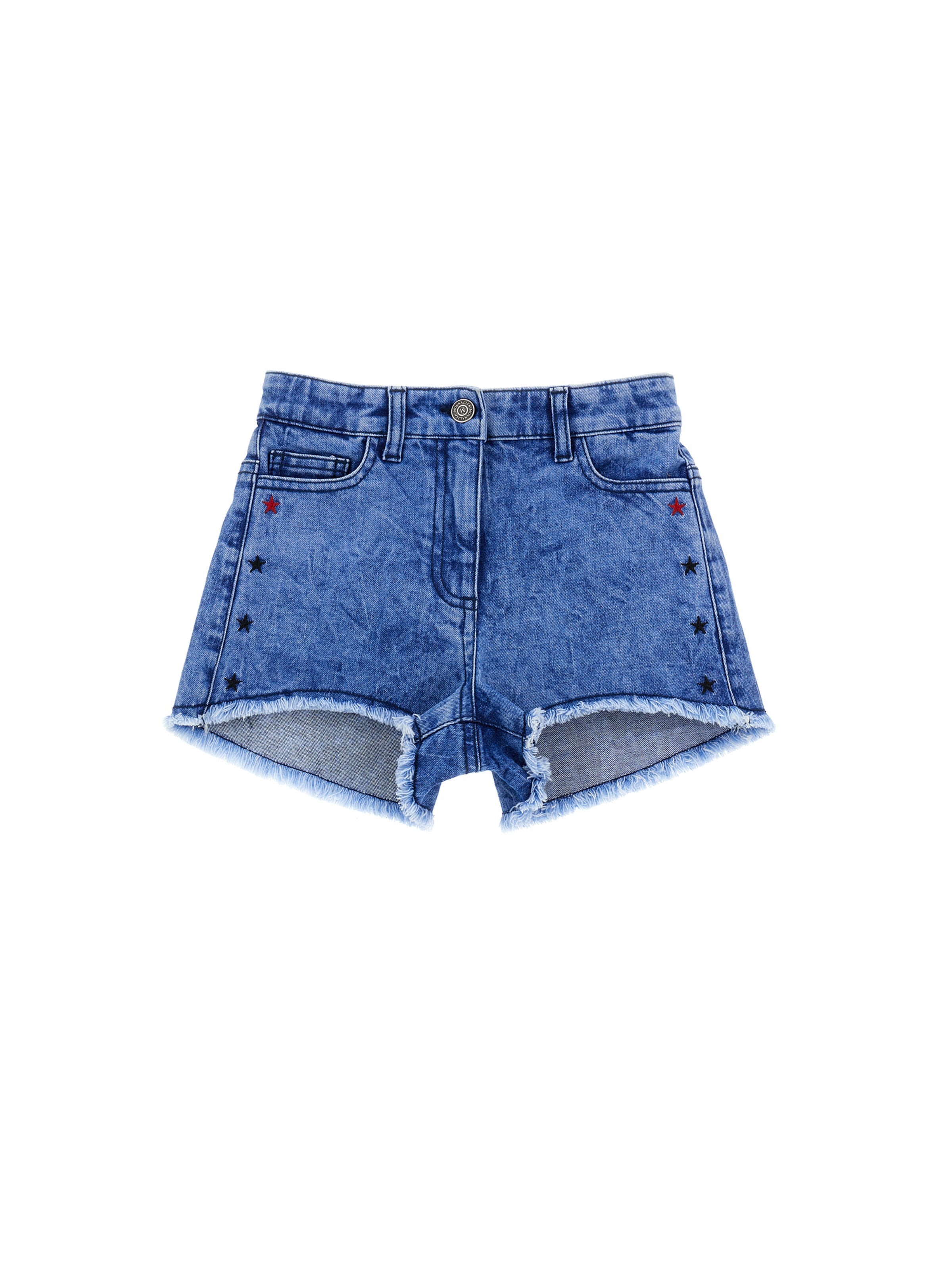 Embroidered Five-Pocket Shorts Monnalisa