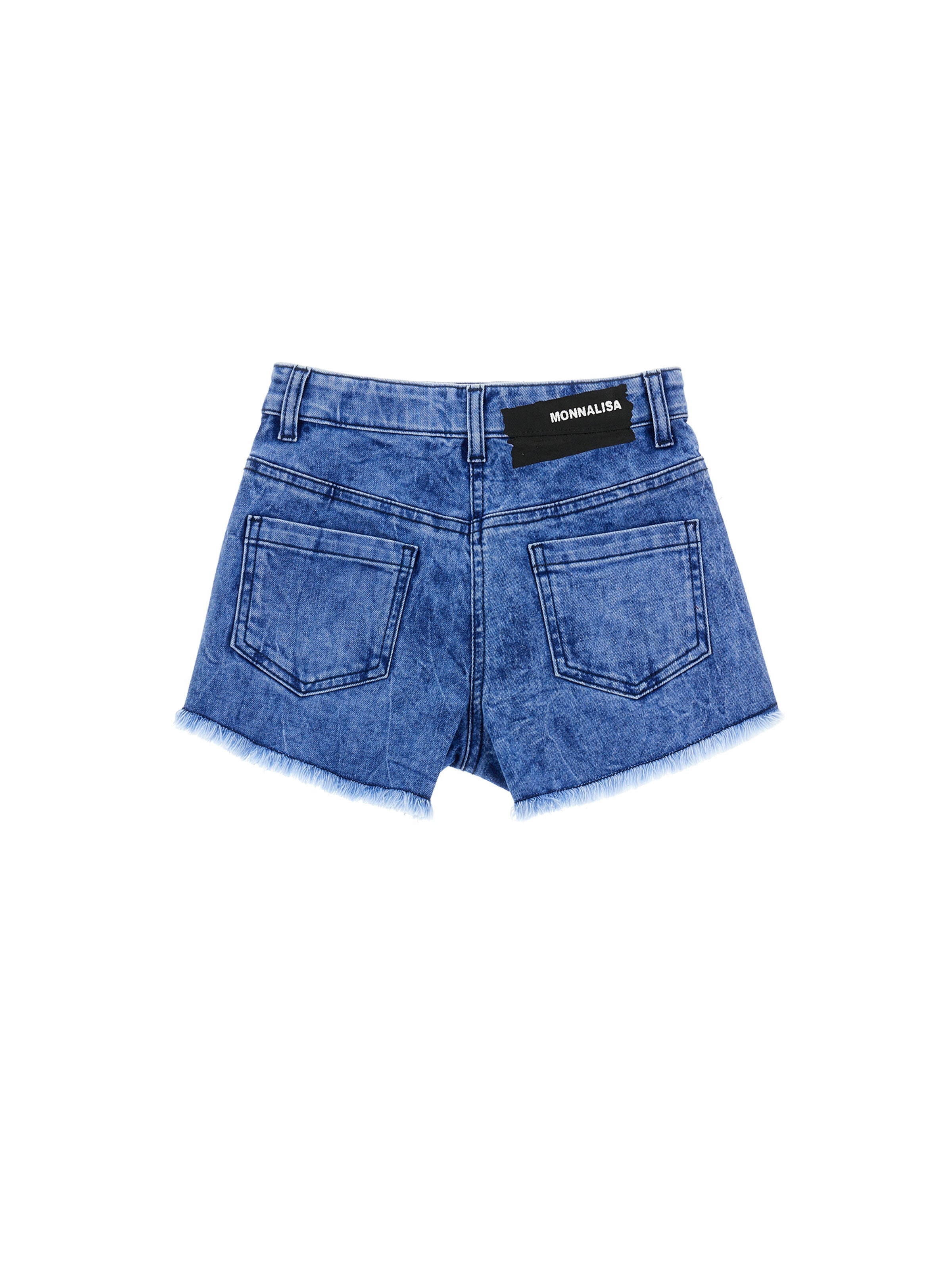 Embroidered Five-Pocket Shorts Monnalisa