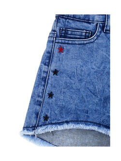 Monnalisa Embroidered Five-Pocket Shorts