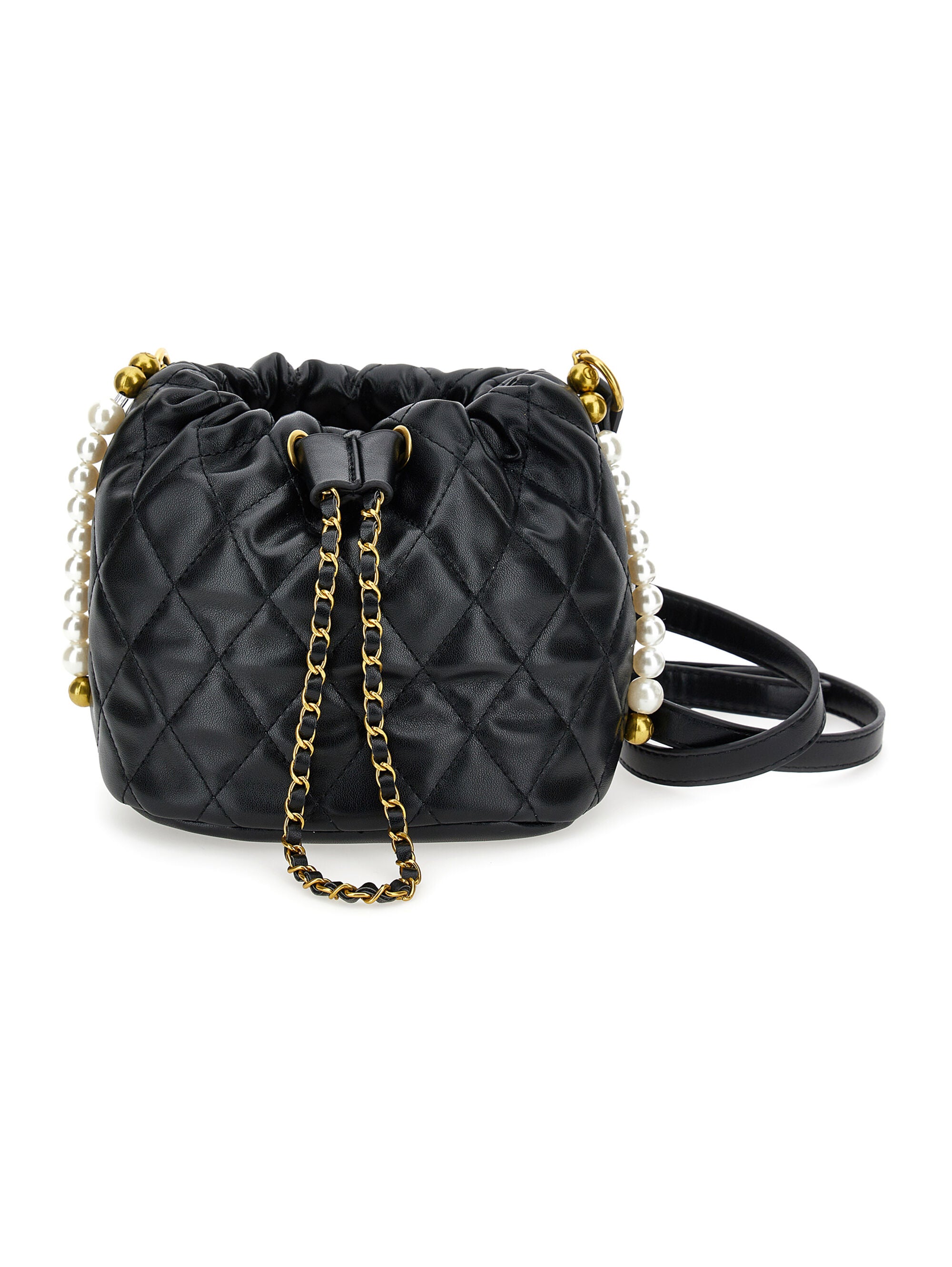 Coated Fabric Bucket Bag