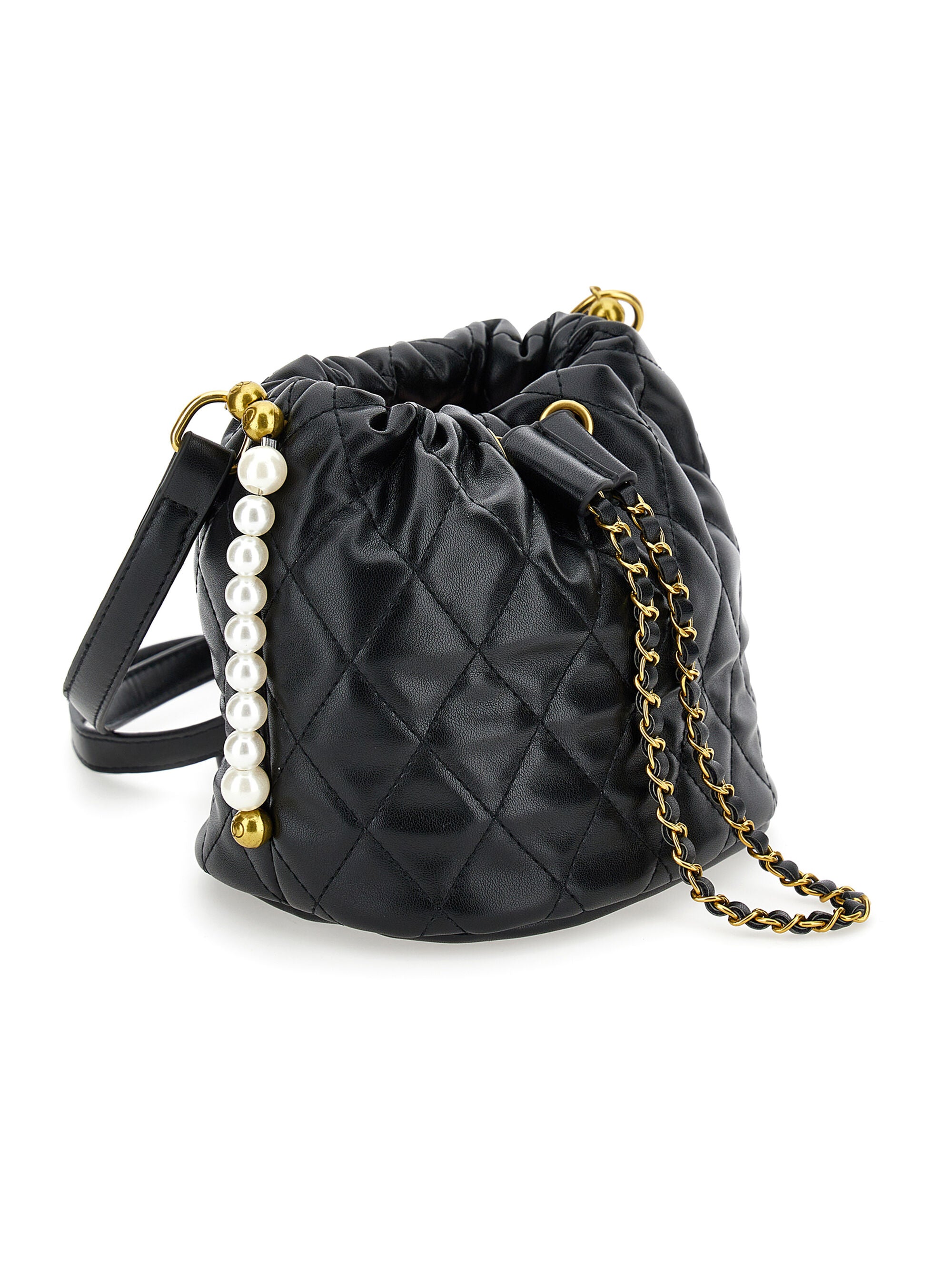 Coated Fabric Bucket Bag