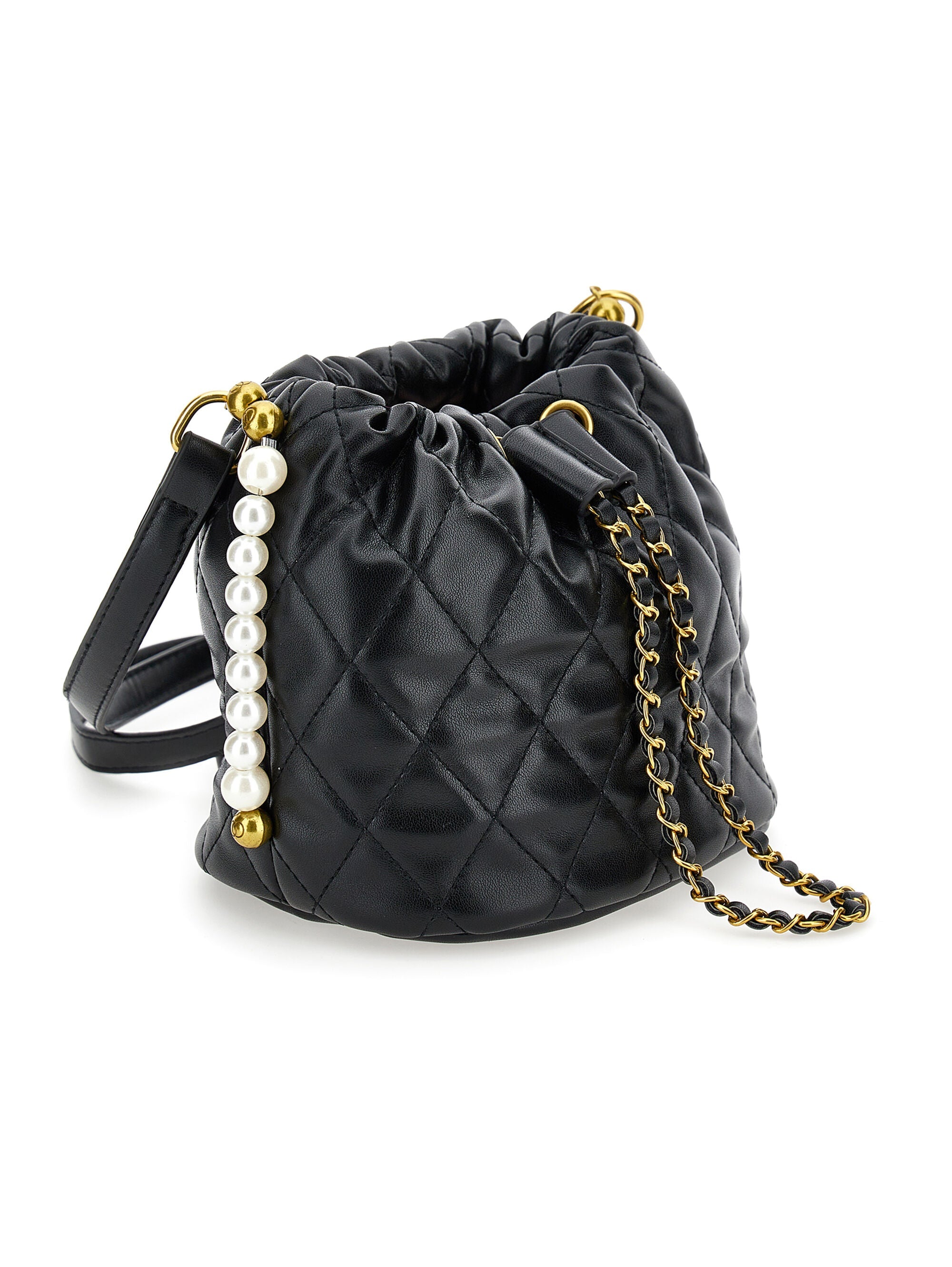 Coated Fabric Bucket Bag Monnalisa