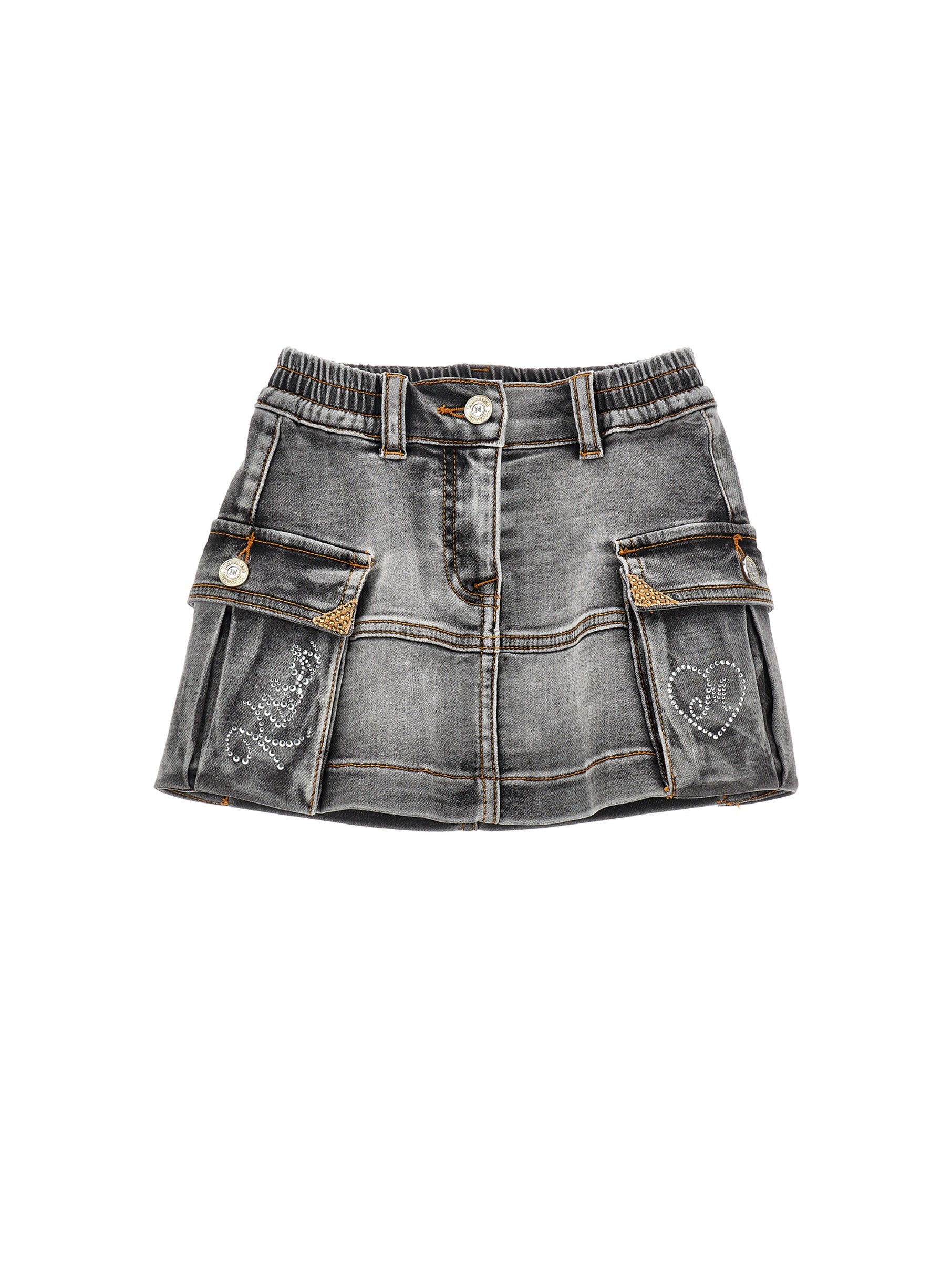 Mini Cargo Fleece Skirt Monnalisa