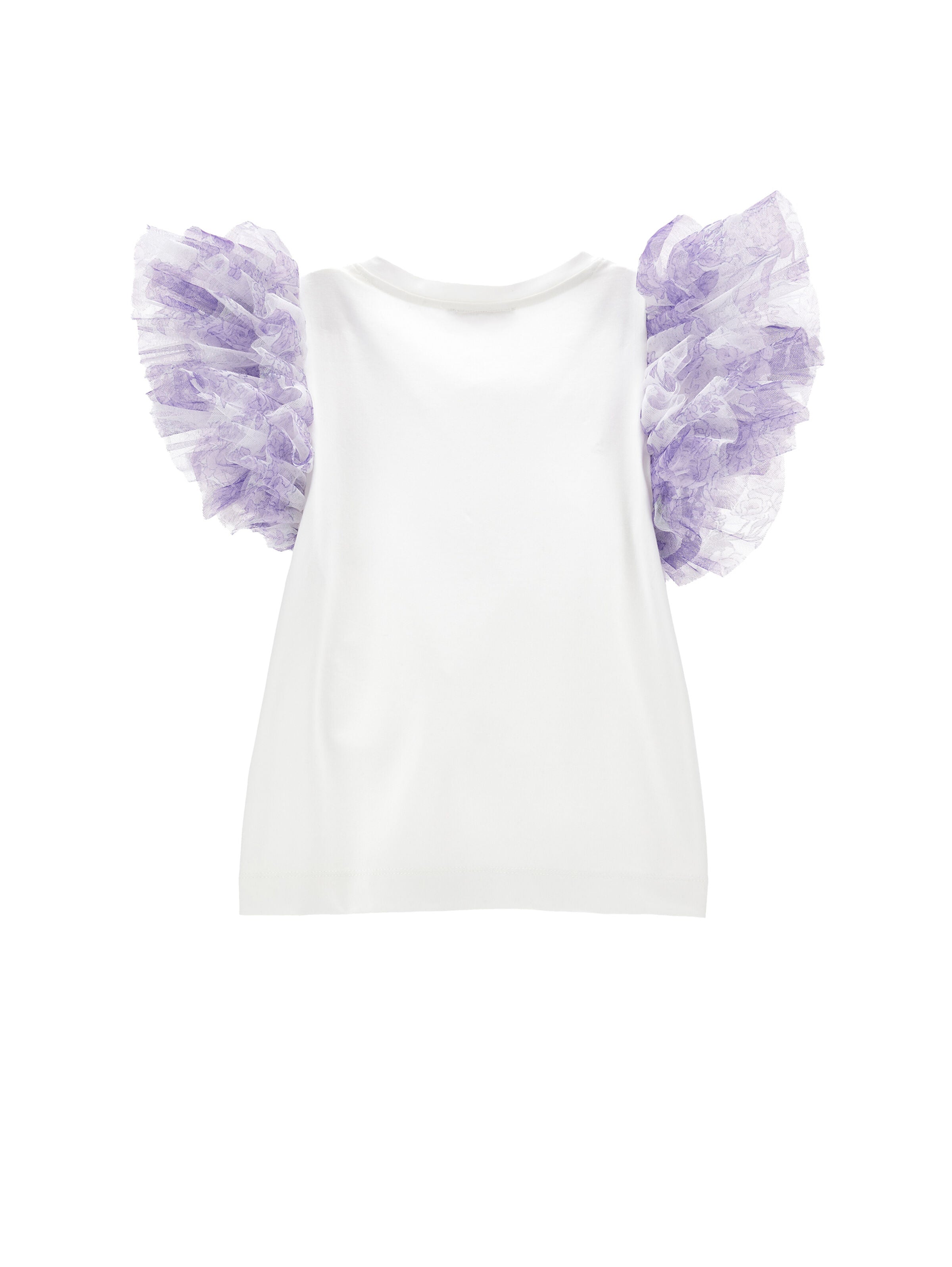 Tulle Ruffle T-shirt Monnalisa