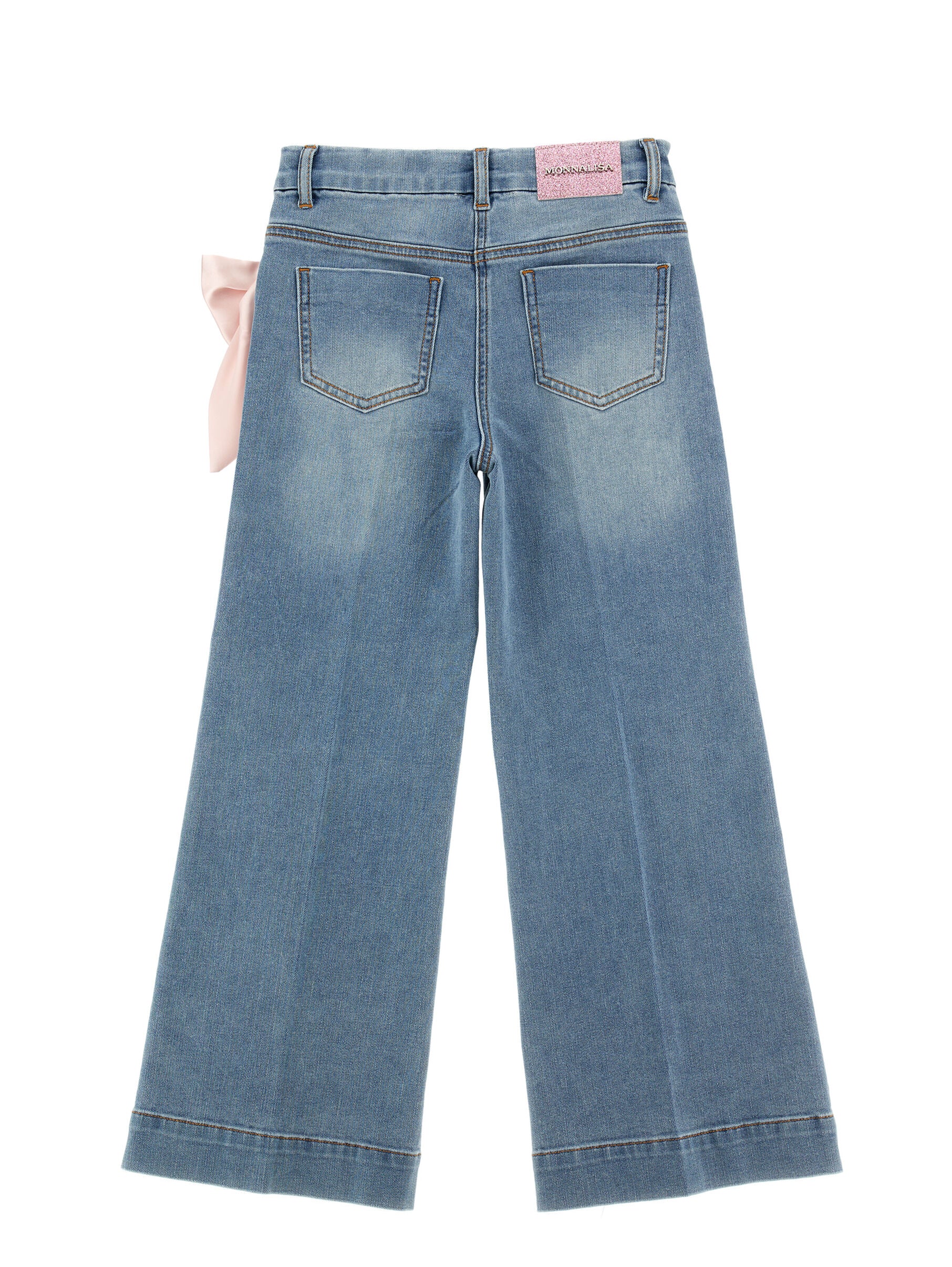 Jeans With Bow Monnalisa