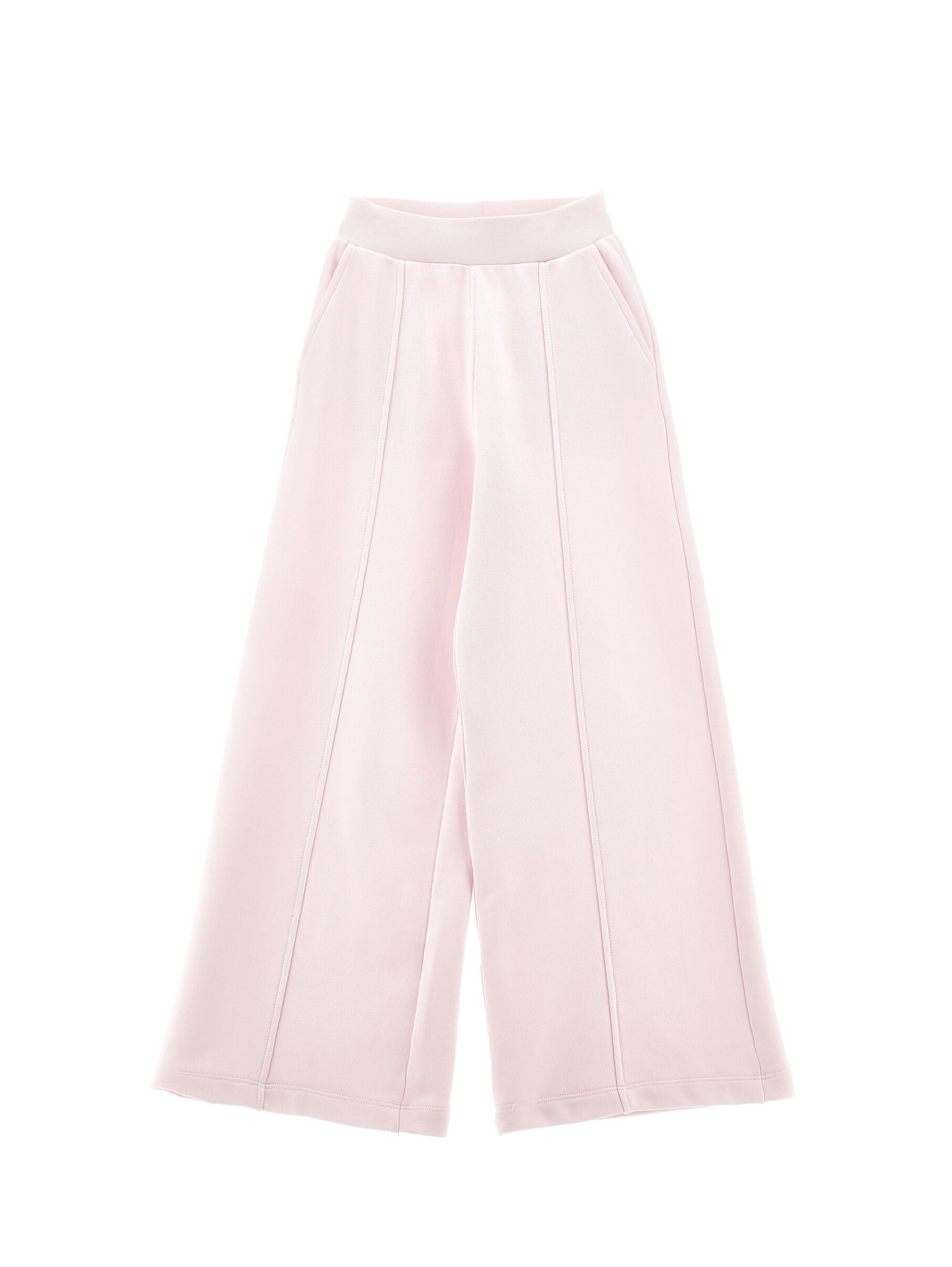 Embroidered Wide Leg Sweatpants Monnalisa