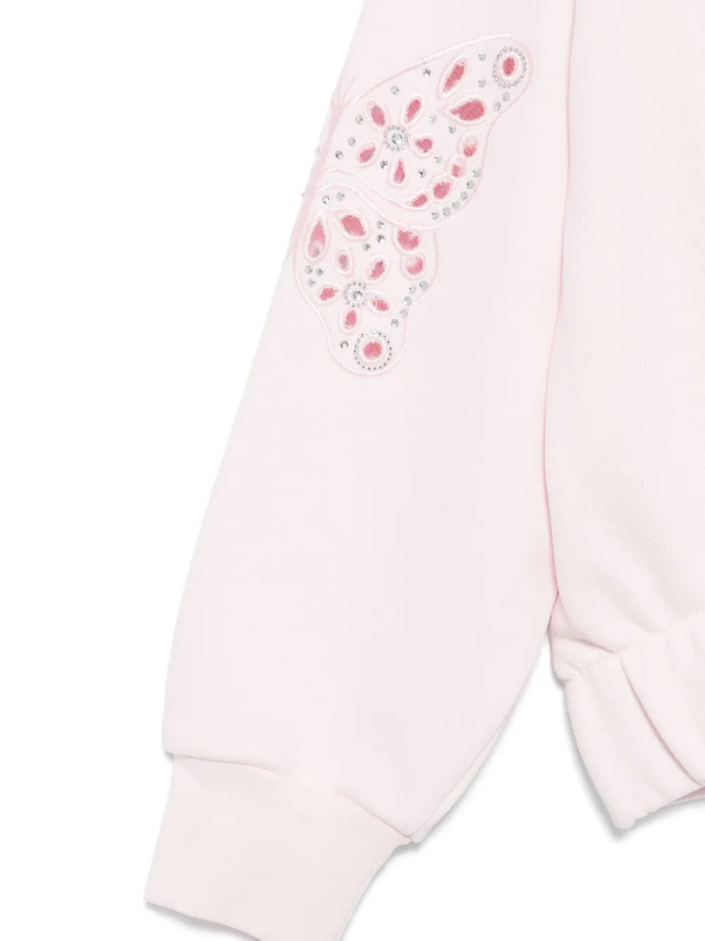 Butterfly Embroidered Sweatshirt Monnalisa