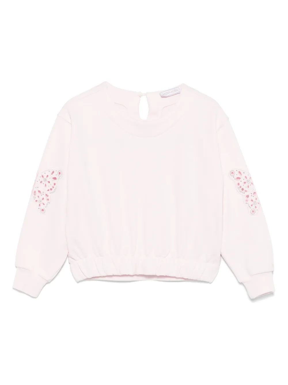 Butterfly Embroidered Sweatshirt Monnalisa