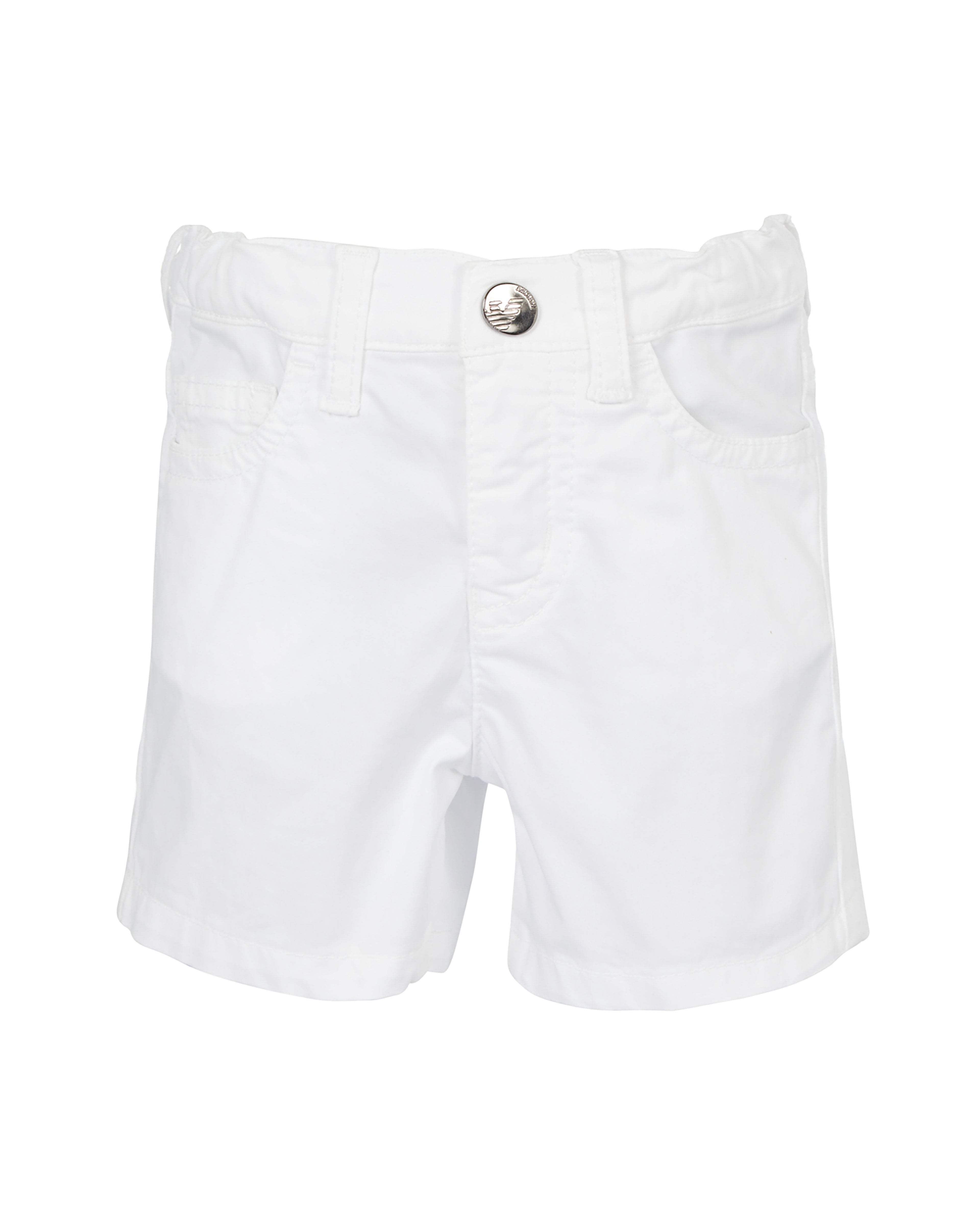 Tailored Cotton Shorts – Classic White Emporio Armani