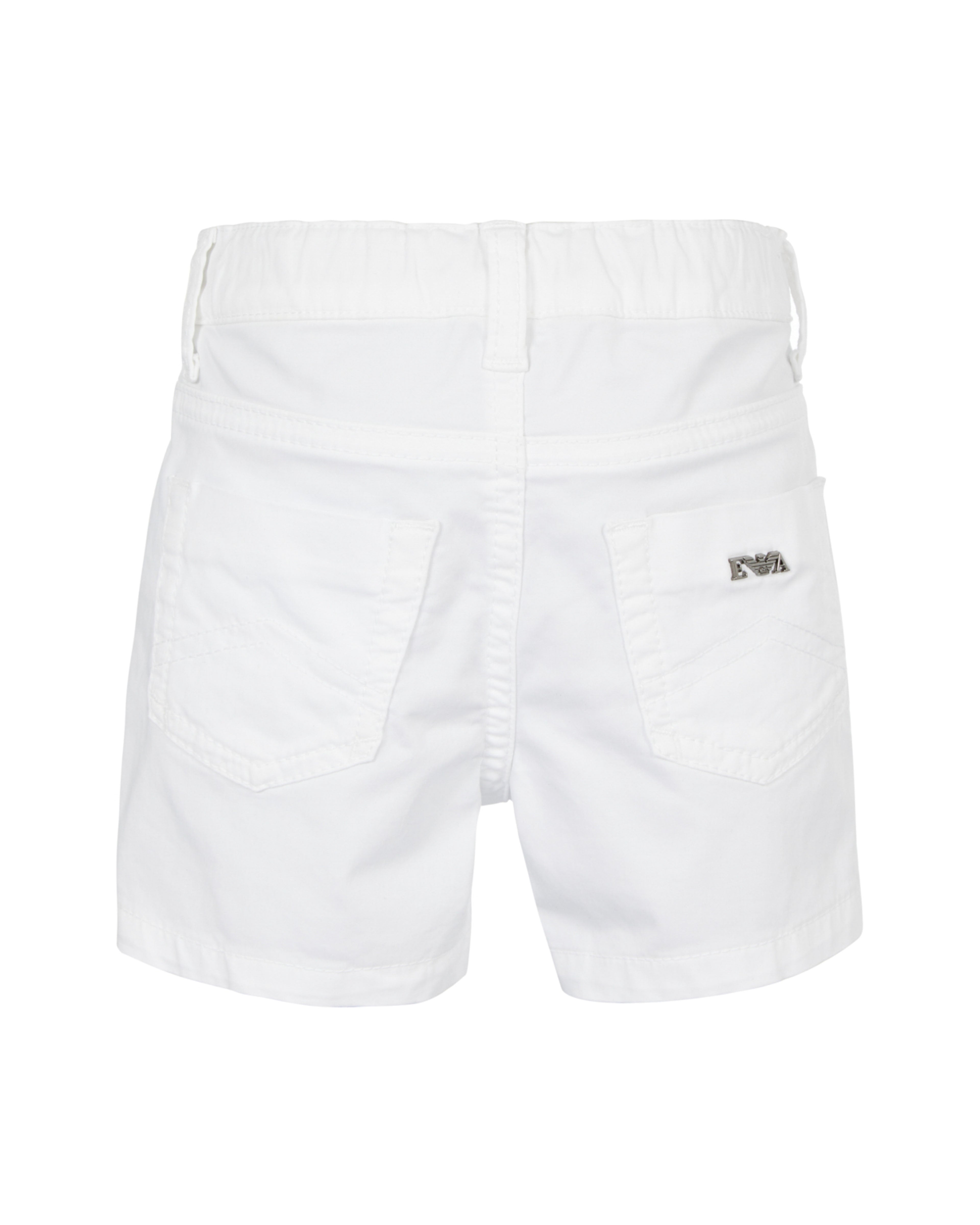 Tailored Cotton Shorts – Classic White Emporio Armani