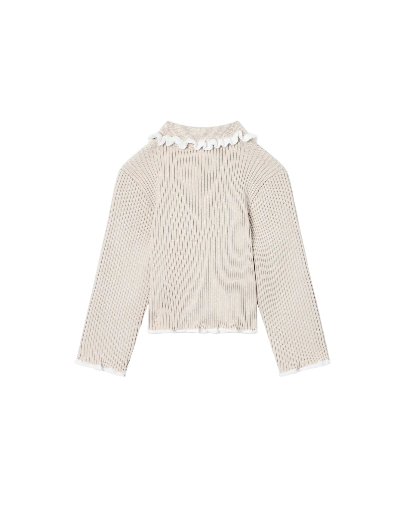 Ribbed Knit Cardigan Emporio Armani