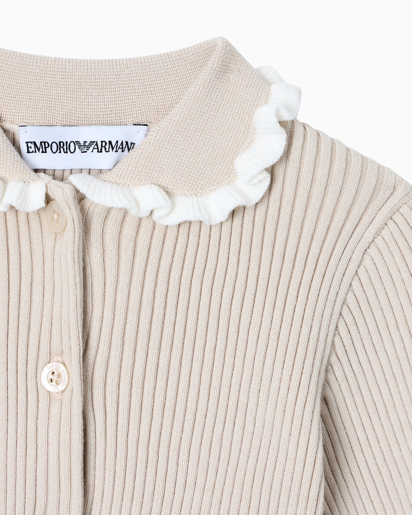Ribbed Knit Cardigan Emporio Armani