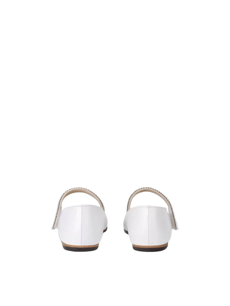 Crystal Embellished Ballerina Shoes