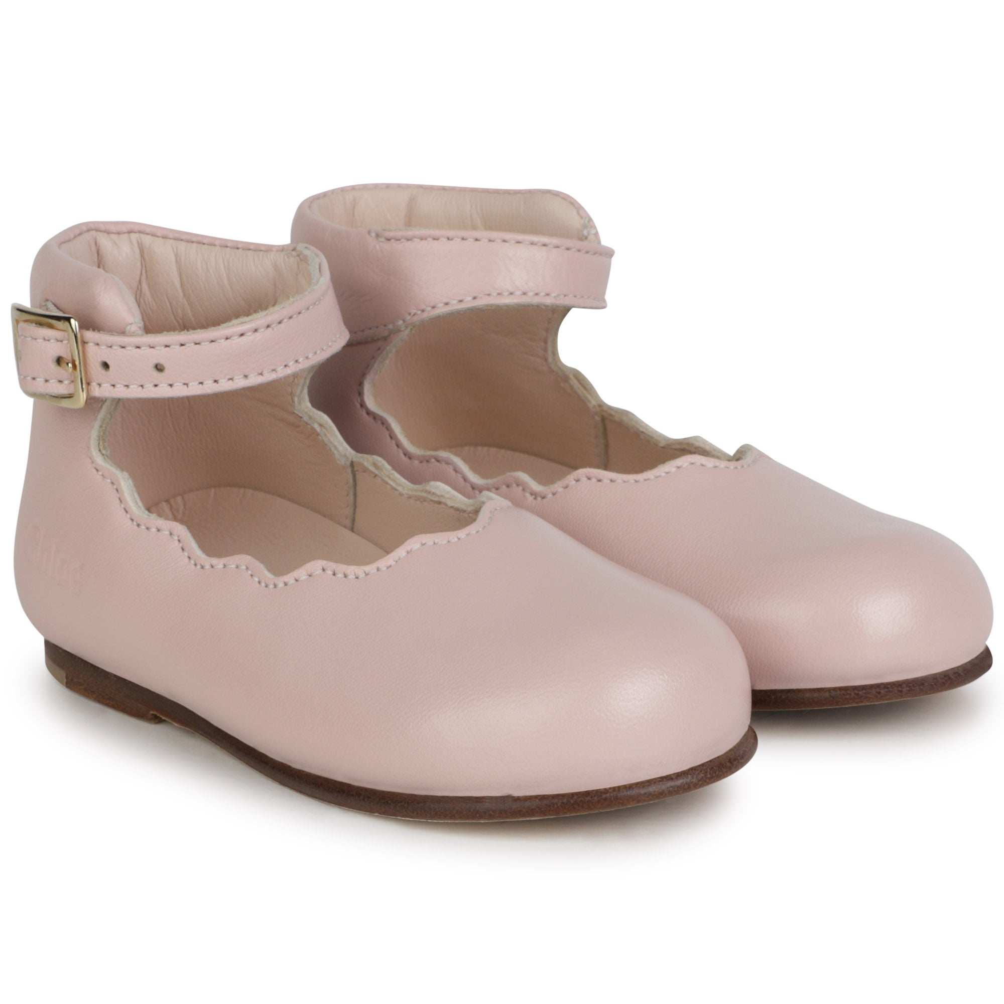 Leather Scalloped Shoes