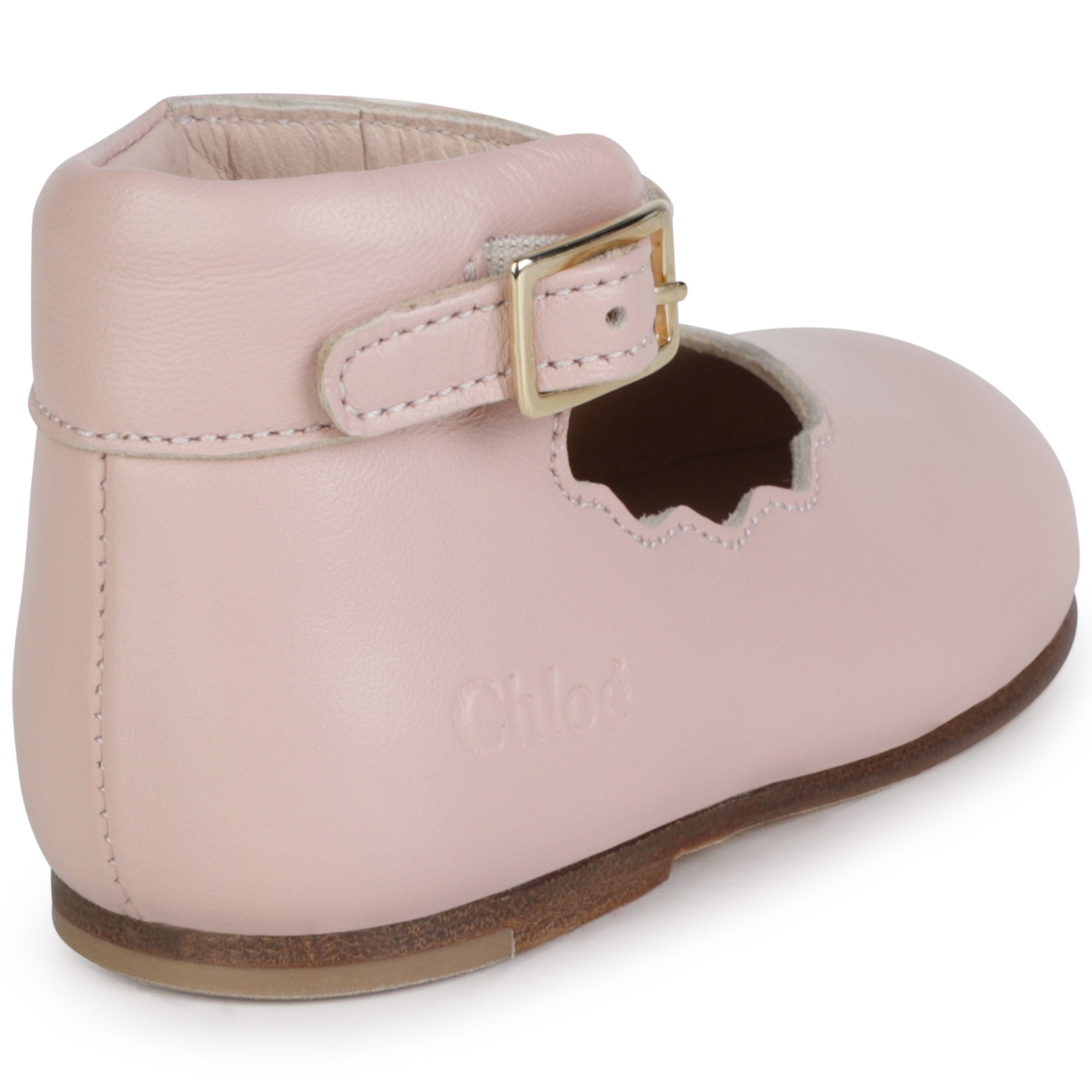 Leather Scalloped Shoes Chloe