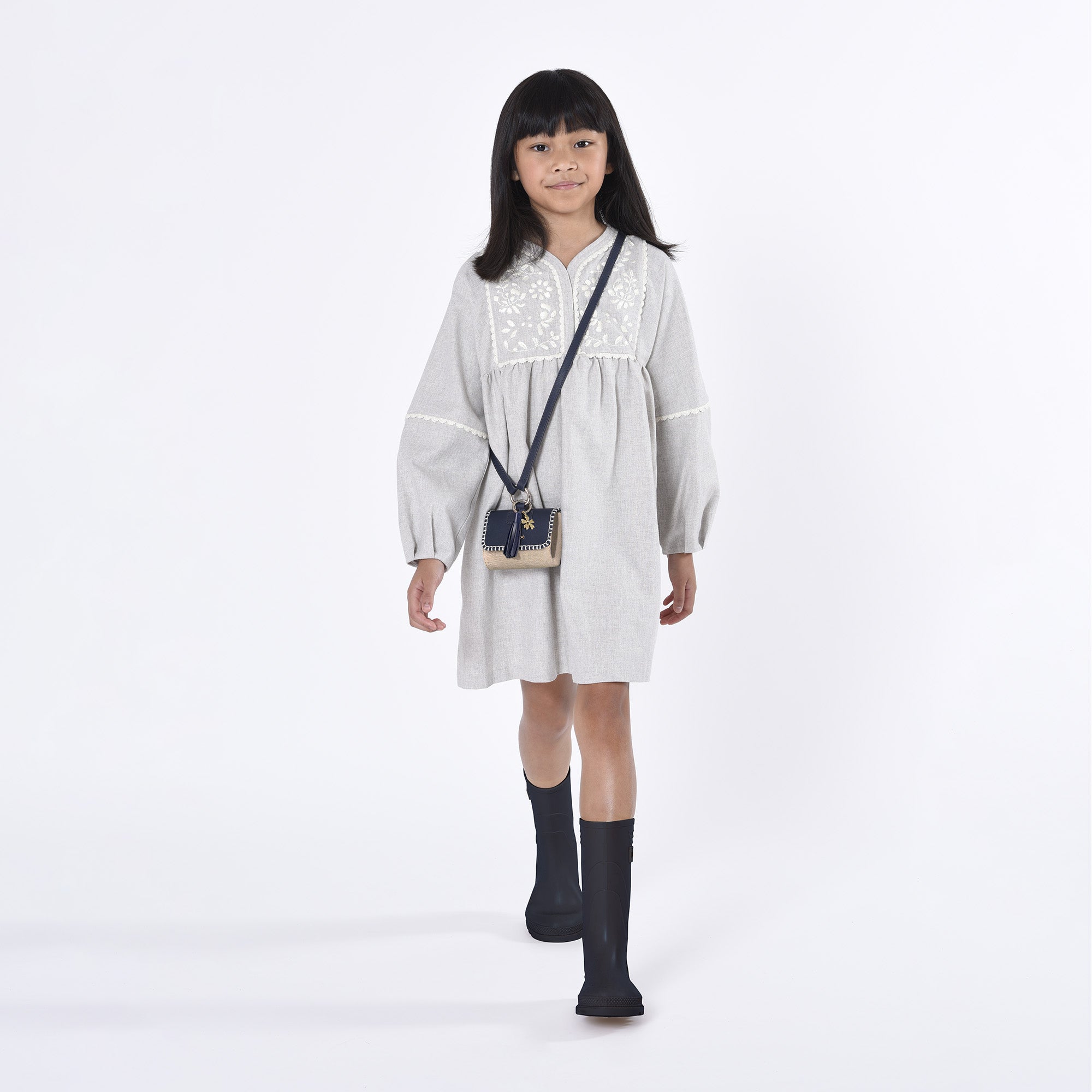 Jute & Leather Belt Bag