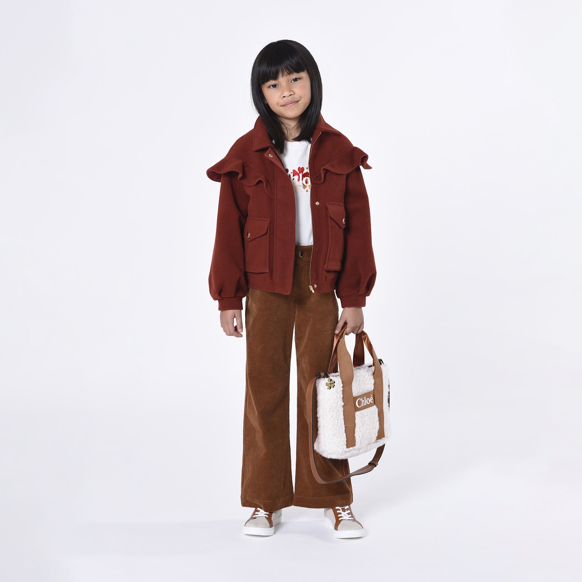 Organic Flower Embroidery Tee Chloe