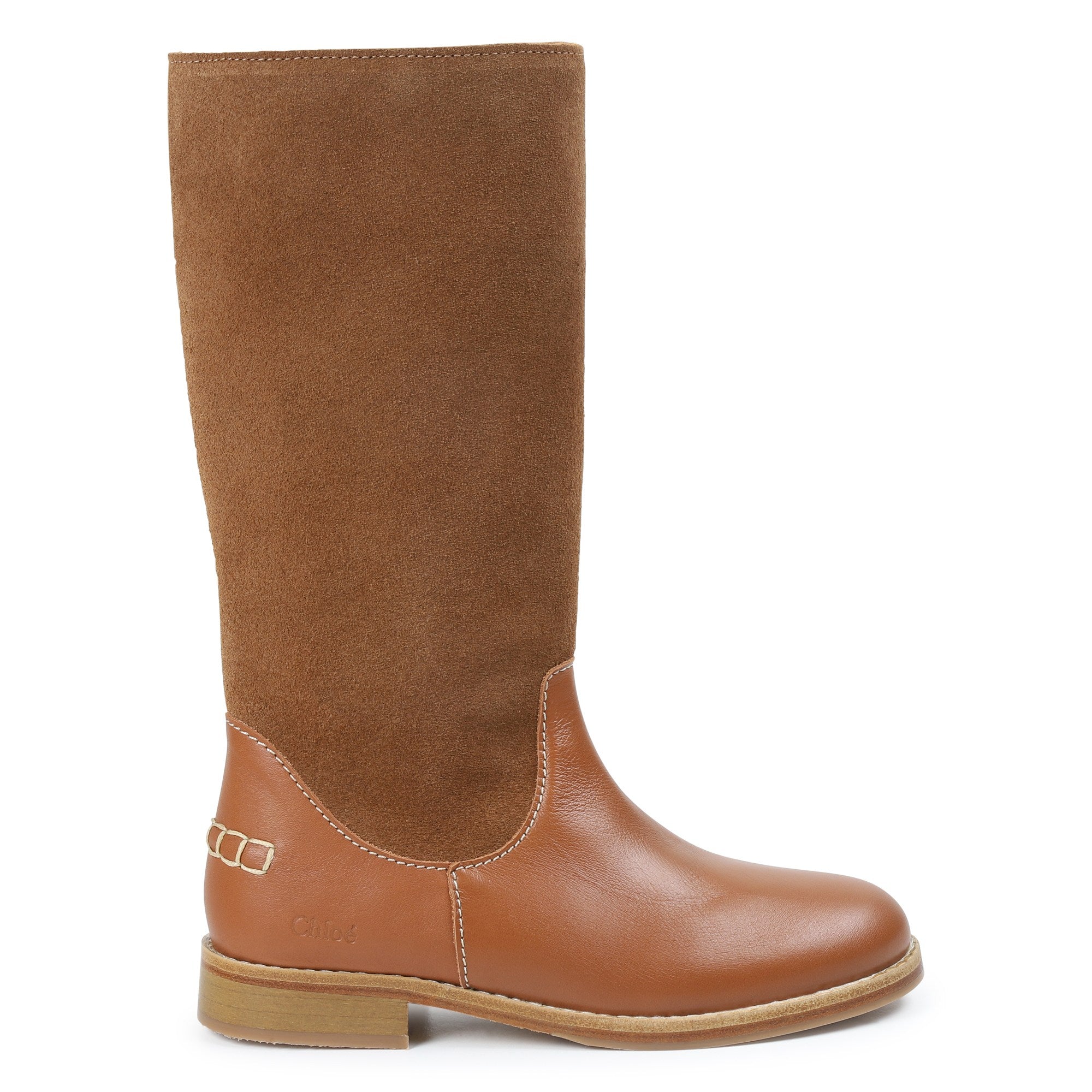 Leather and Suede Boots Chloe