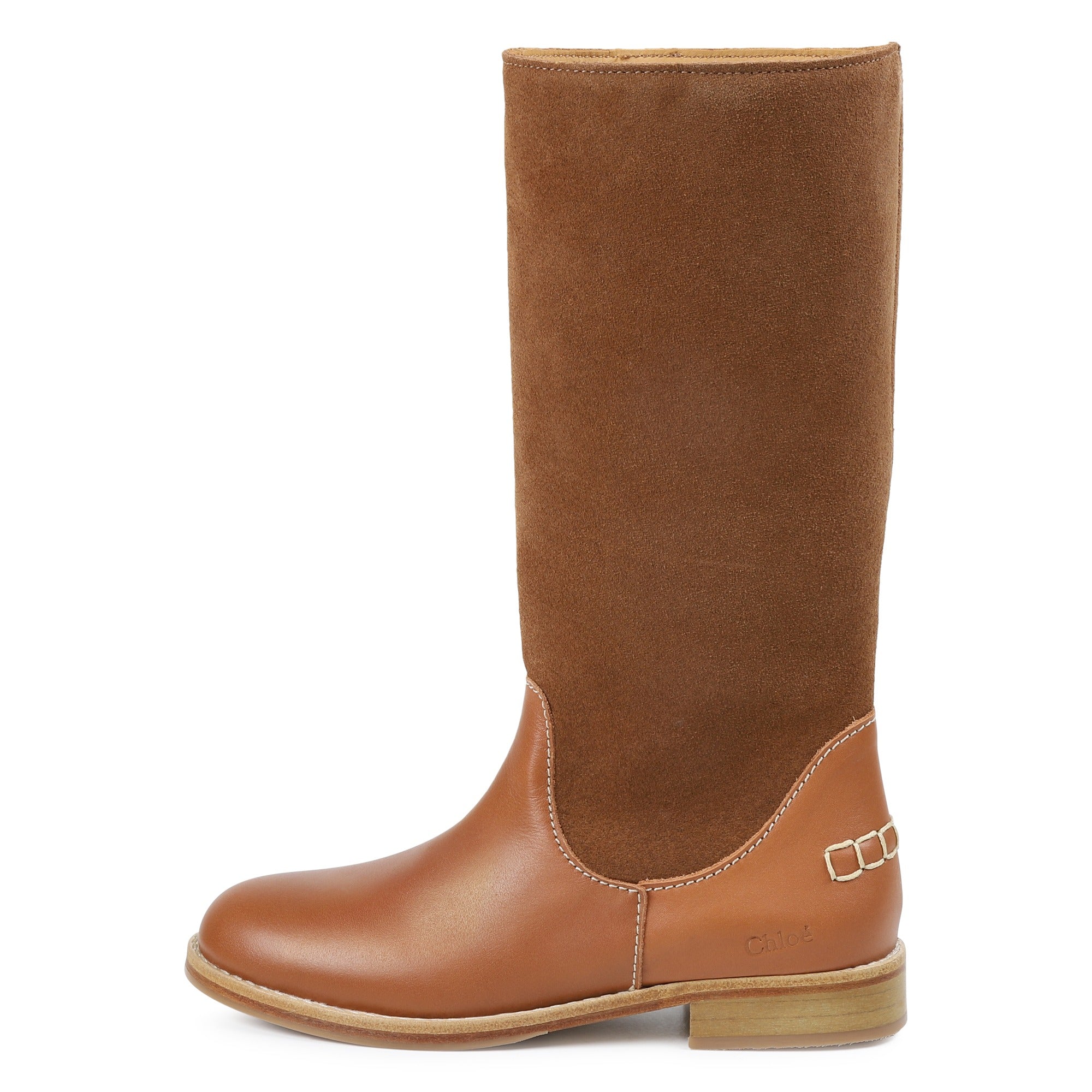 Leather and Suede Boots Chloe