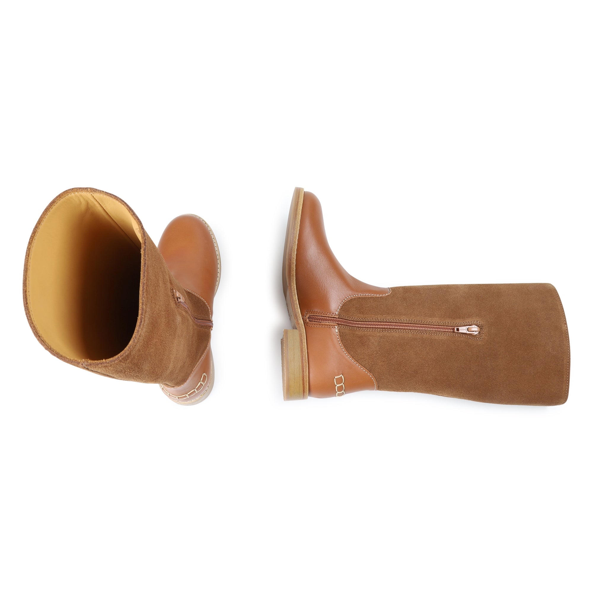 Leather and Suede Boots Chloe