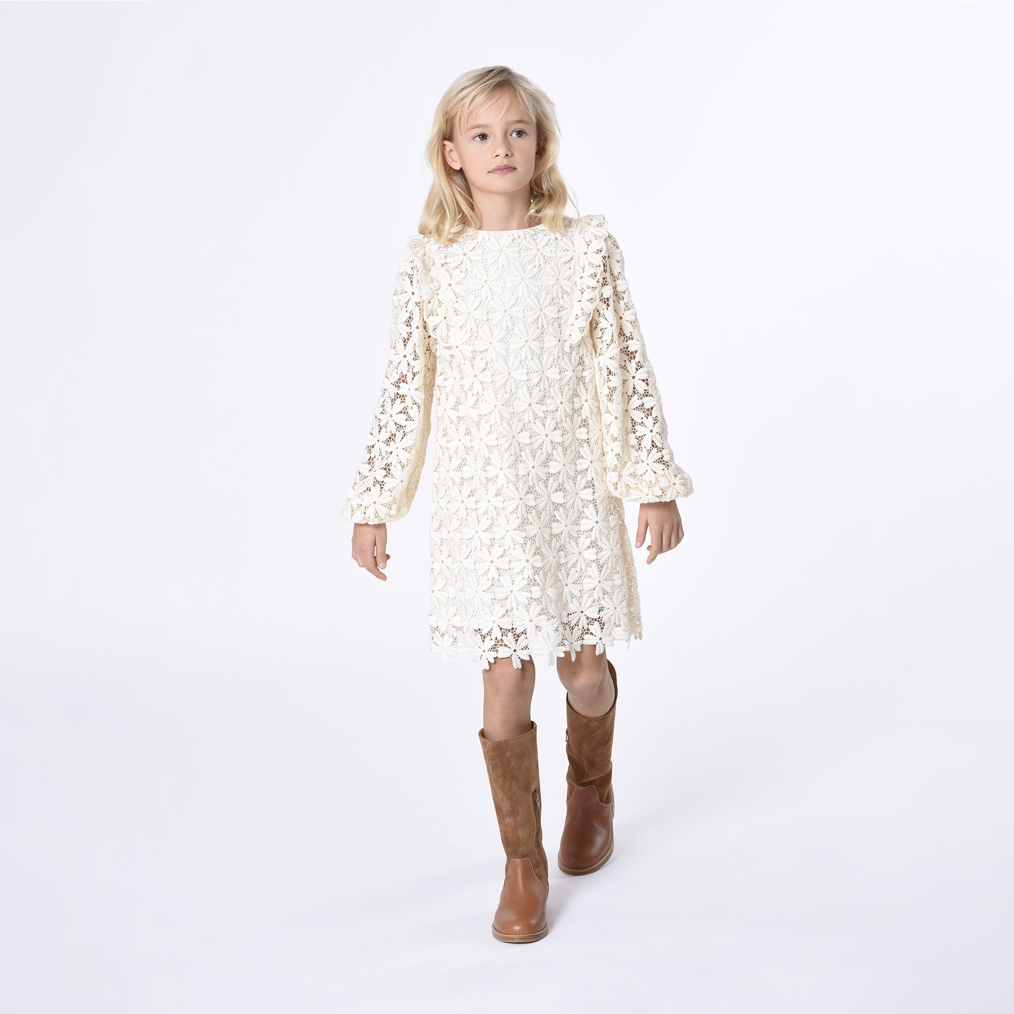 Leather and Suede Boots Chloe