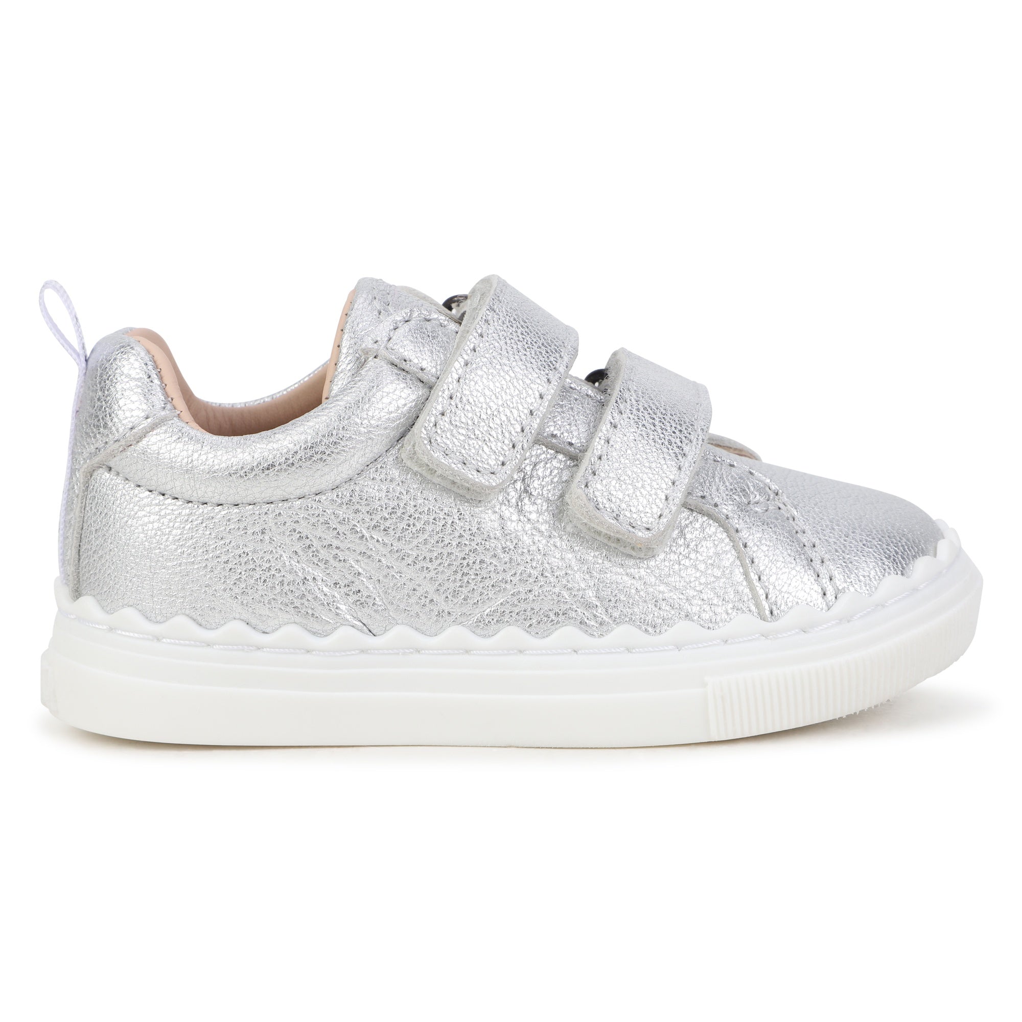 Chloé Lauren Scallop Leather Sneakers Chloe