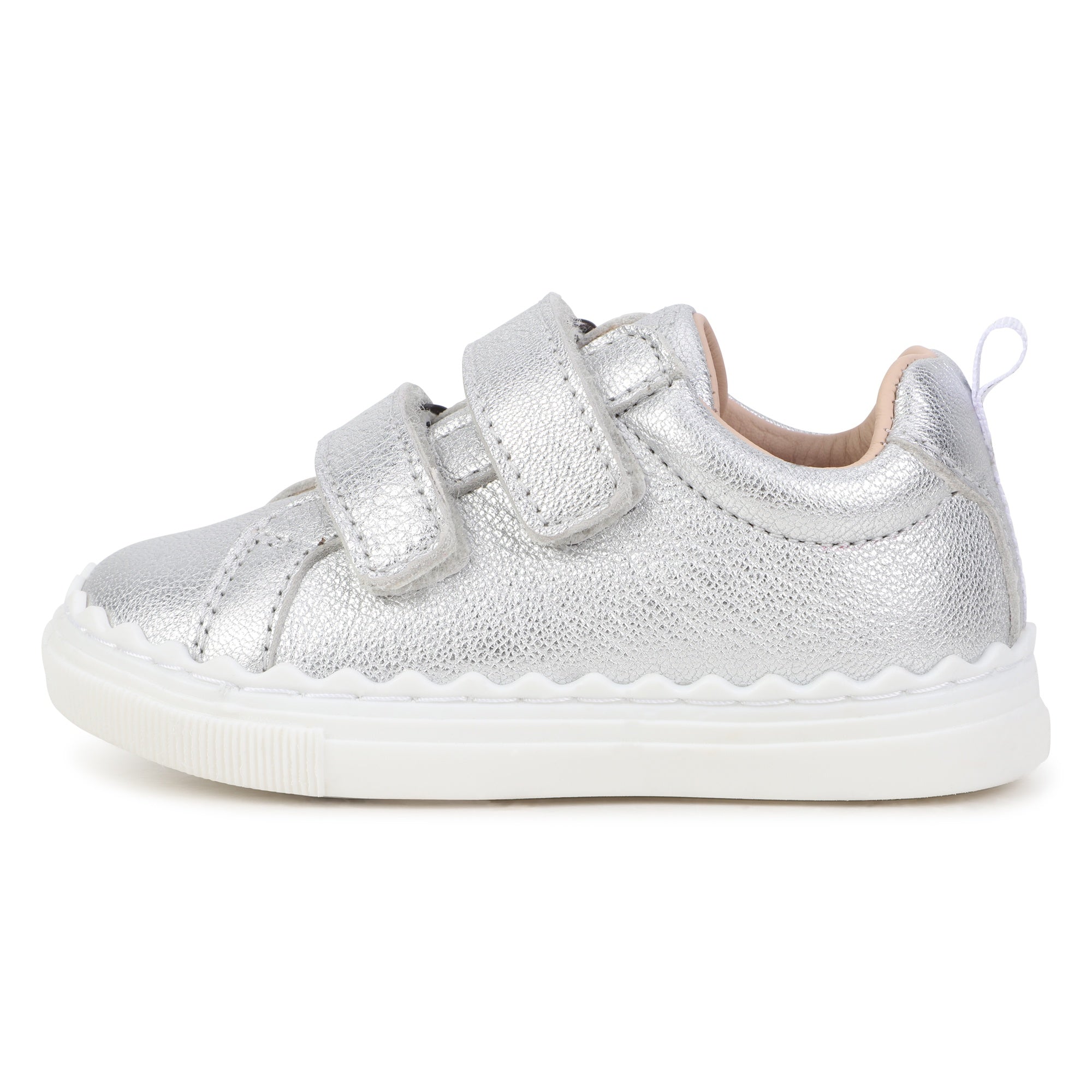 Chloé Lauren Scallop Leather Sneakers Chloe