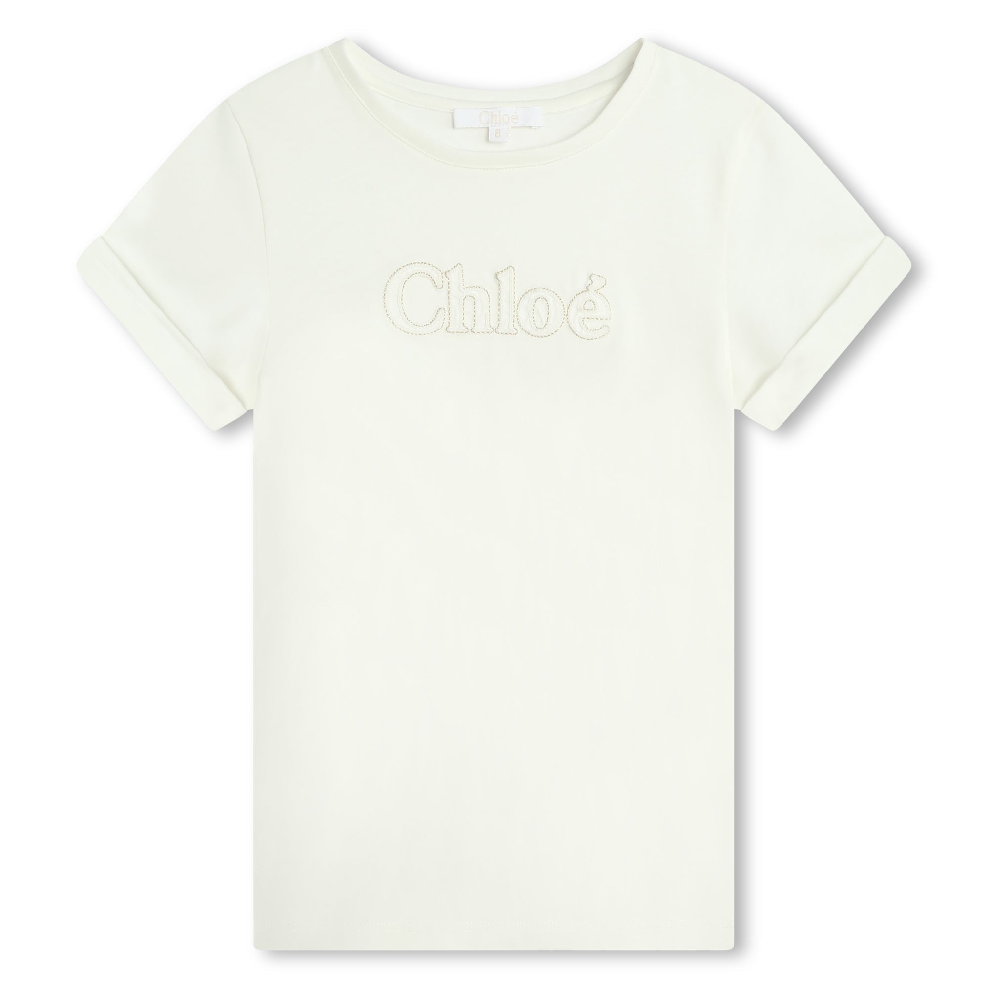 Embroidered Chain Stitch Tee-Shirt Chloe