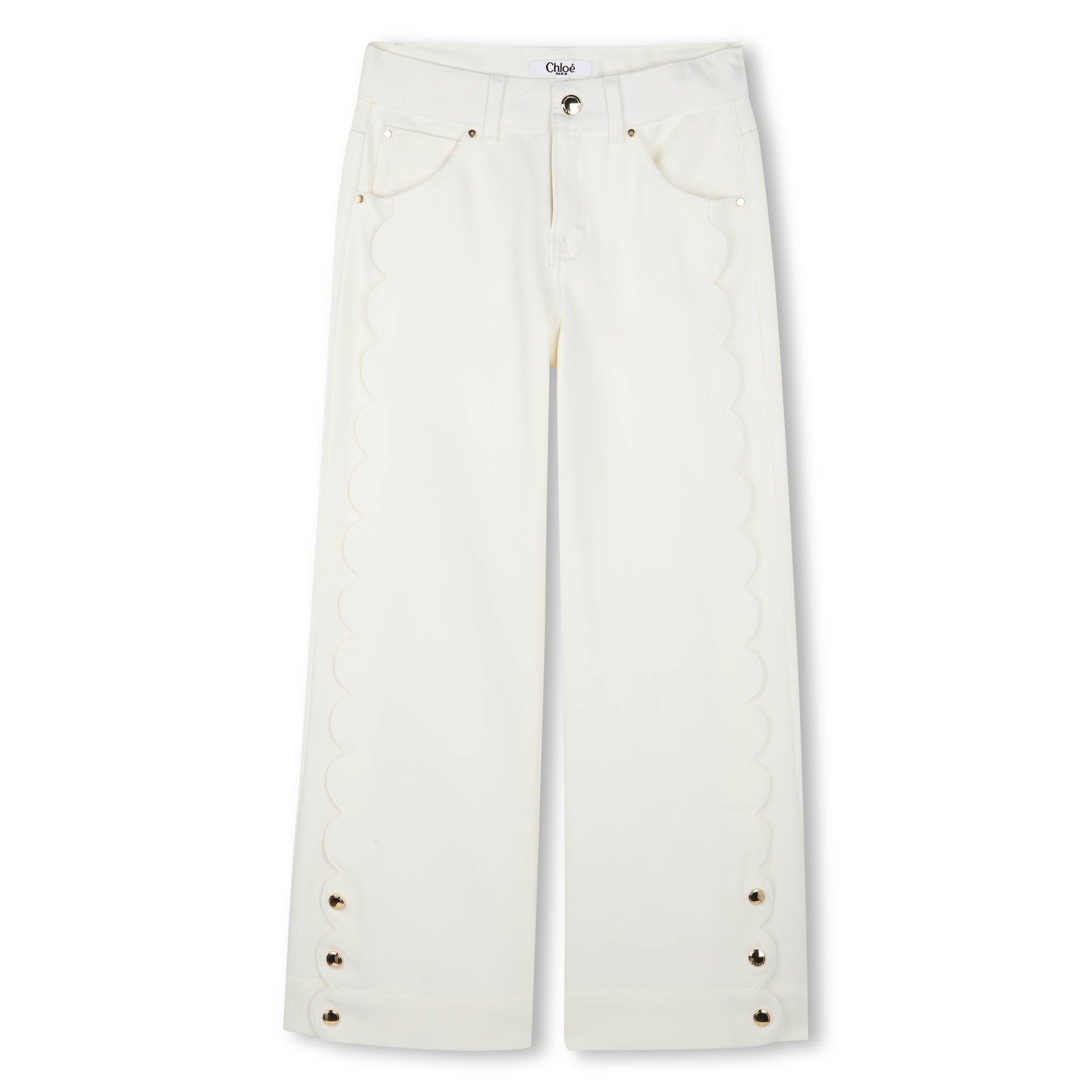 Wide-Leg Denim Trousers Chloe