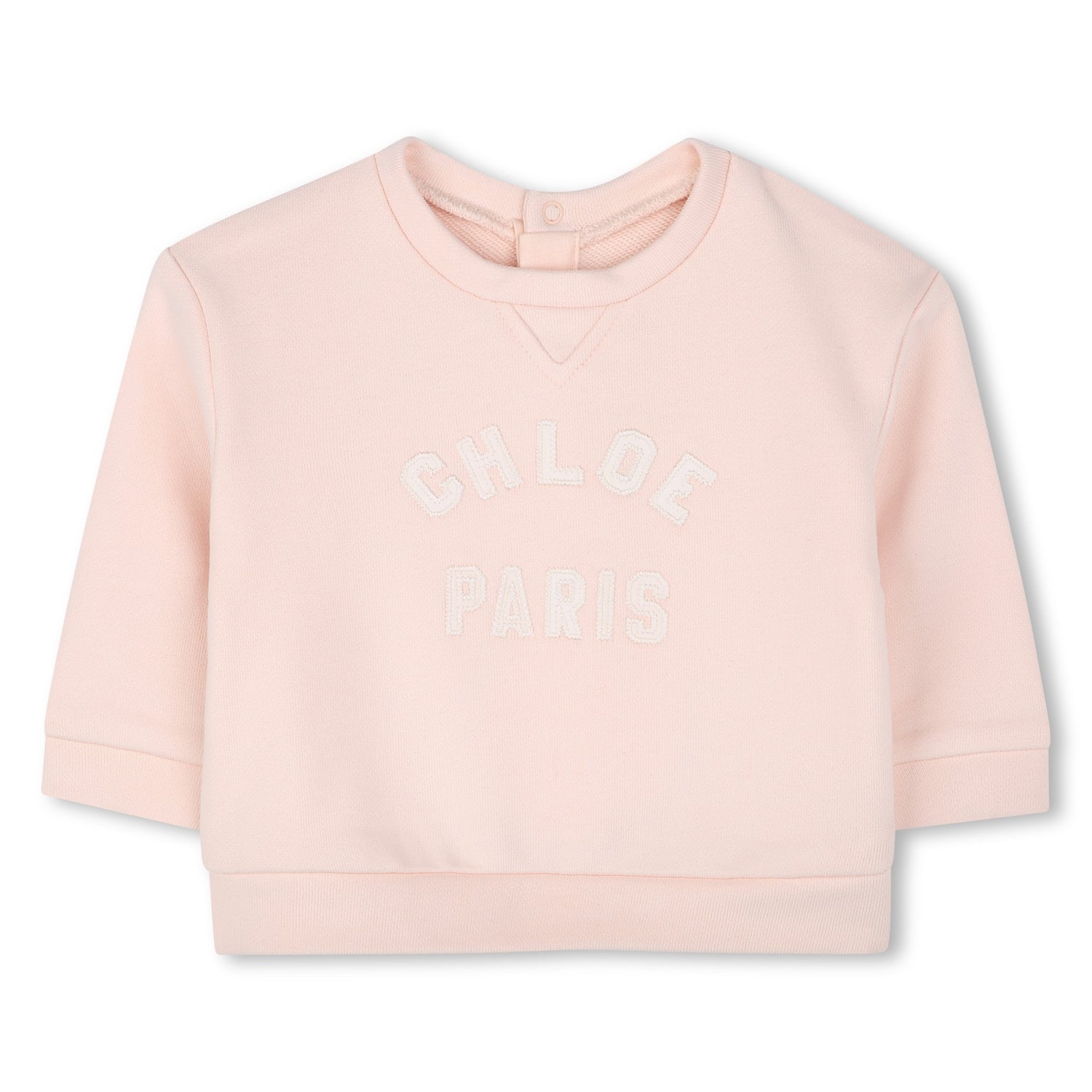 Toddler Organic Cotton Fleece Sweatshirt with Embroidered Branding