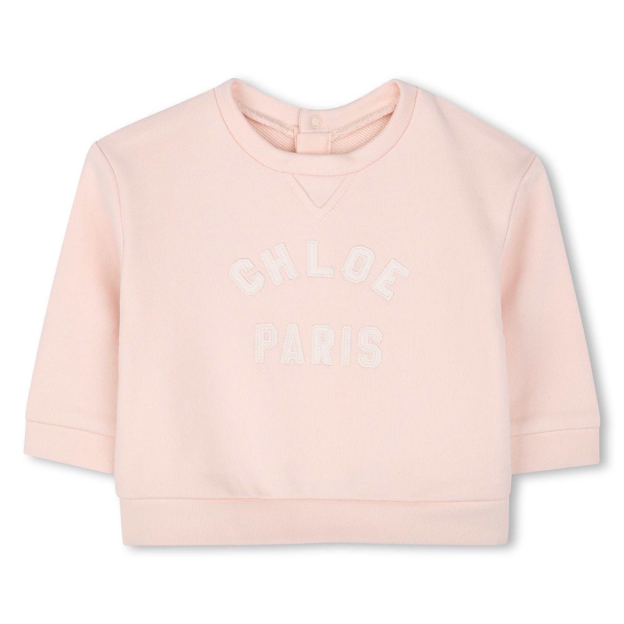 Toddler Organic Cotton Fleece Sweatshirt with Embroidered Branding