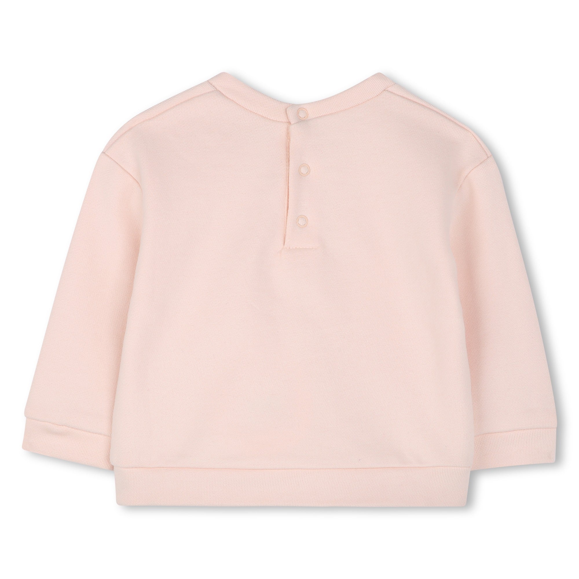 Toddler Organic Cotton Fleece Sweatshirt with Embroidered Branding