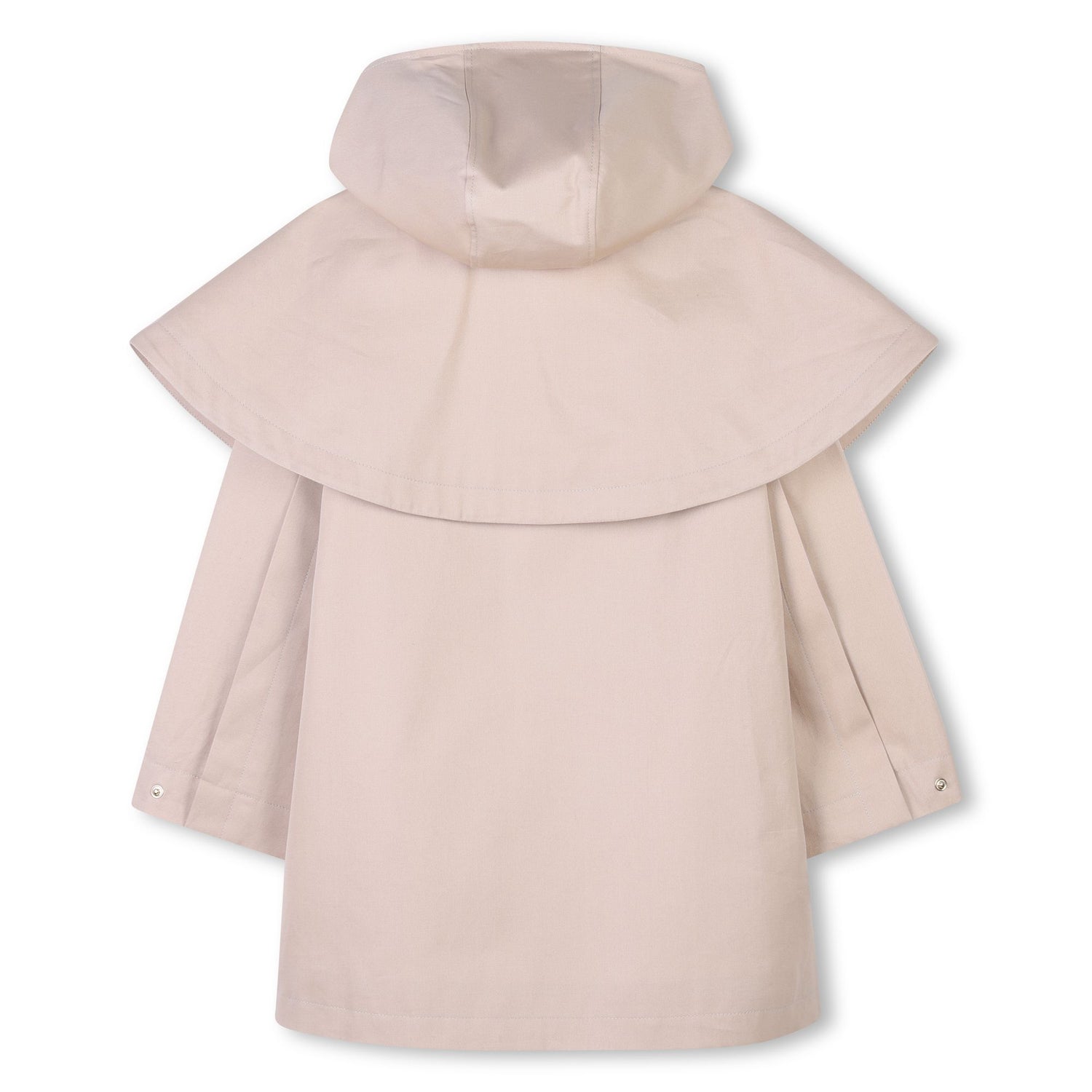 Elegant Hooded Cape Trench
