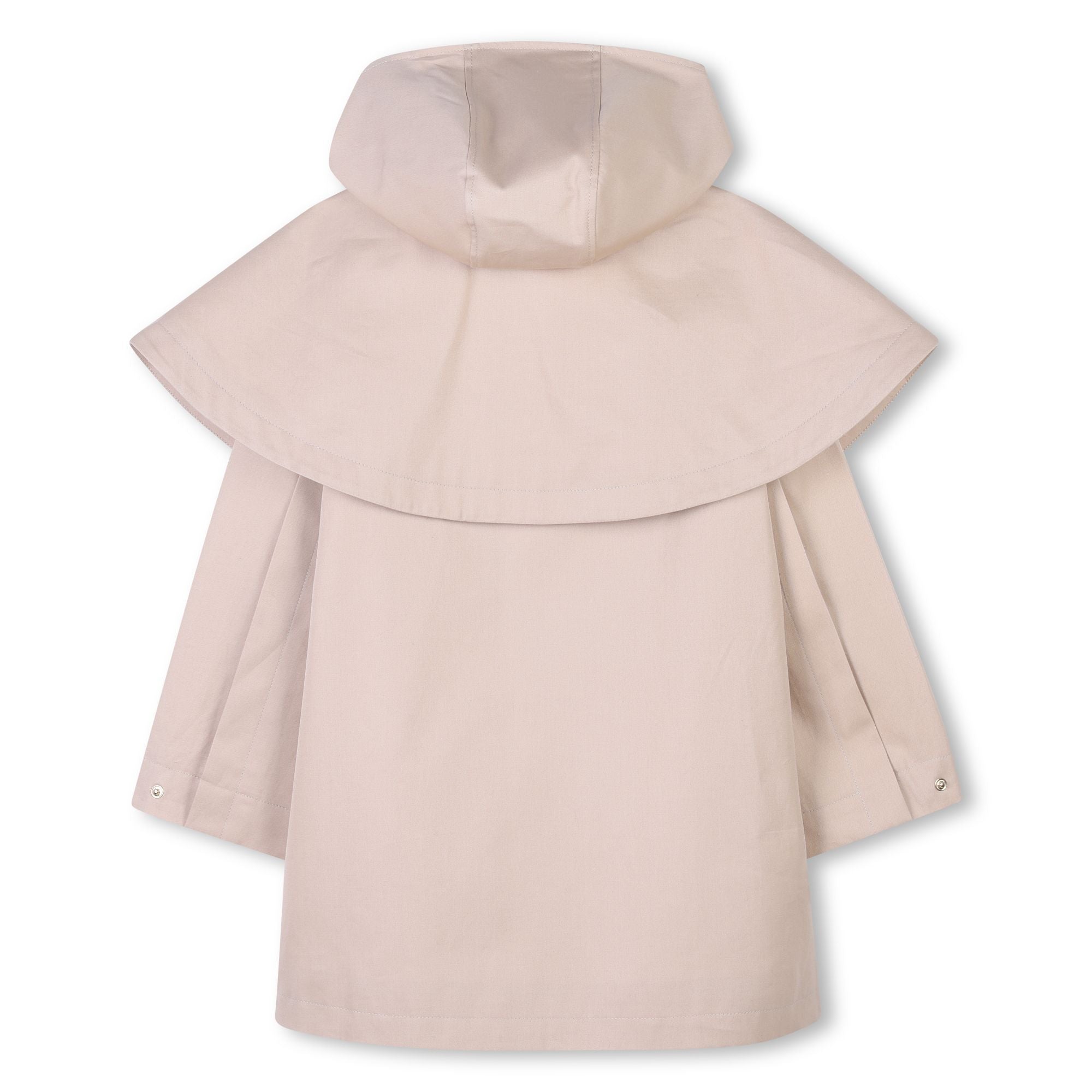 Elegant Hooded Cape Trench