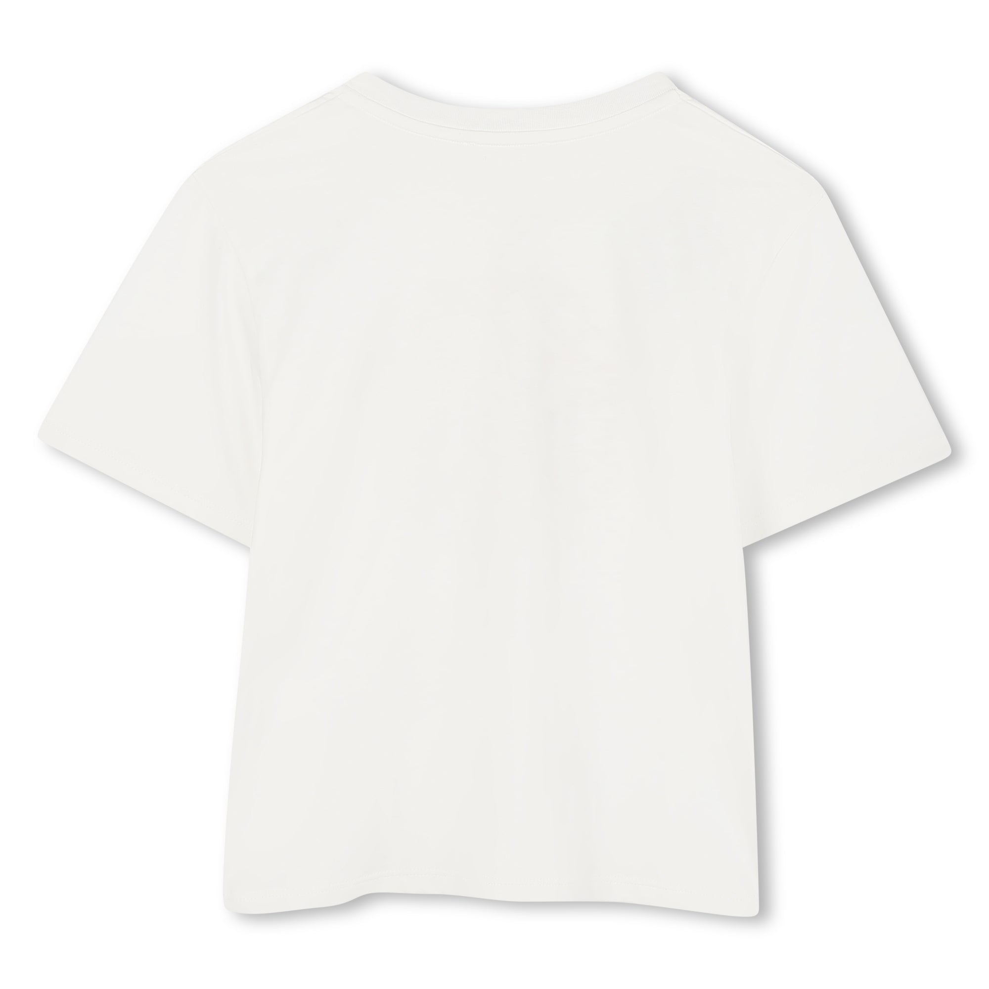 Organic Cotton Short Sleeve T-Shirt with Interwoven Logo Print Chloe