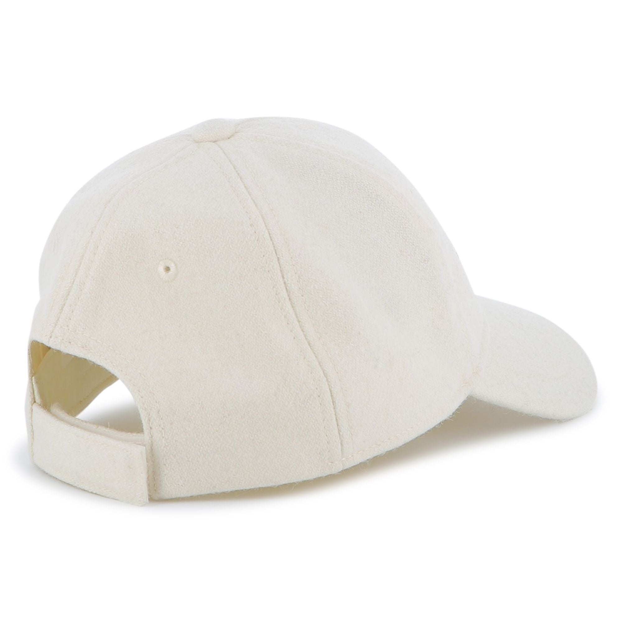 Wool Blend Broadcloth Cap with Embroidered Logo Chloe