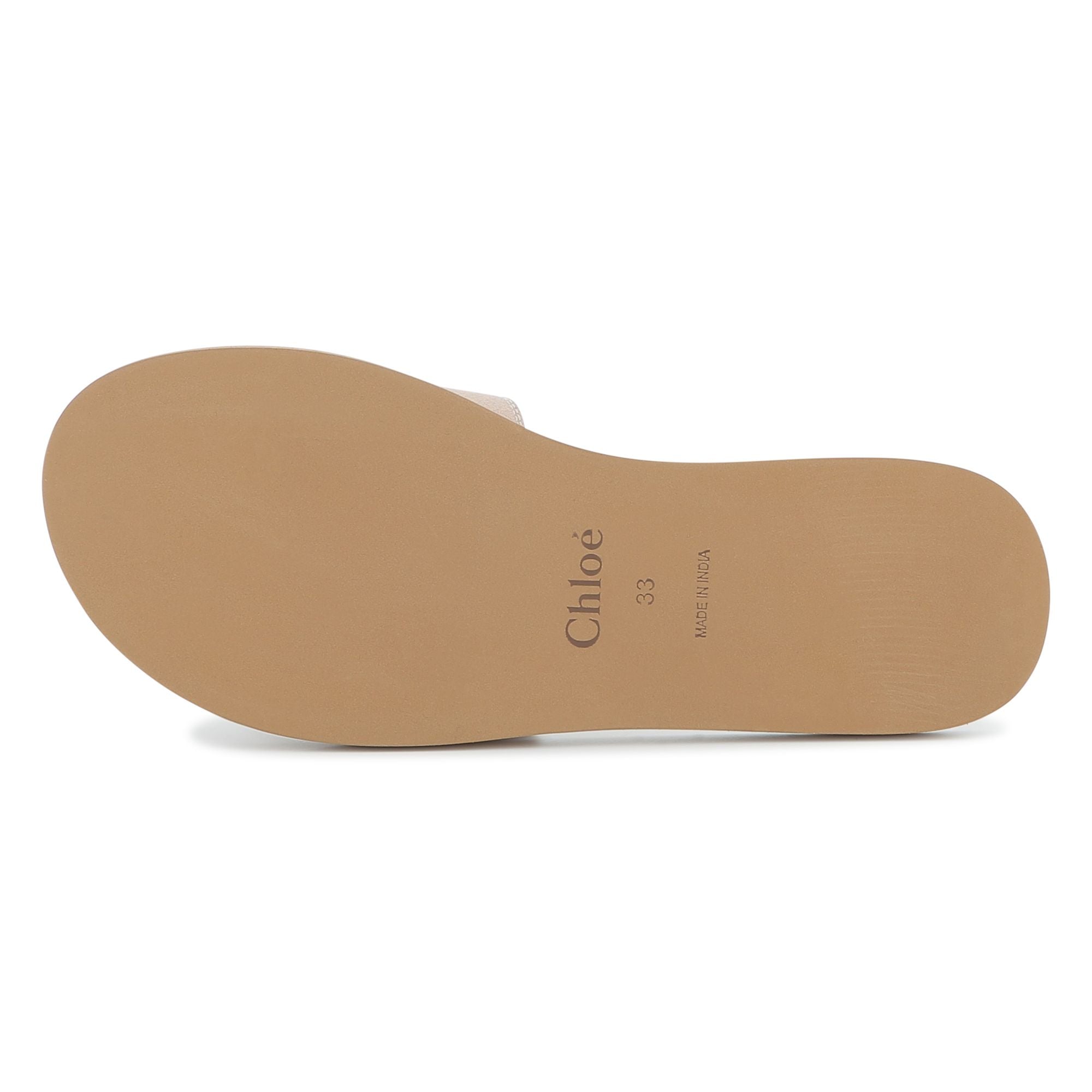 Blush Textile Slide Sandals with Logo Strap