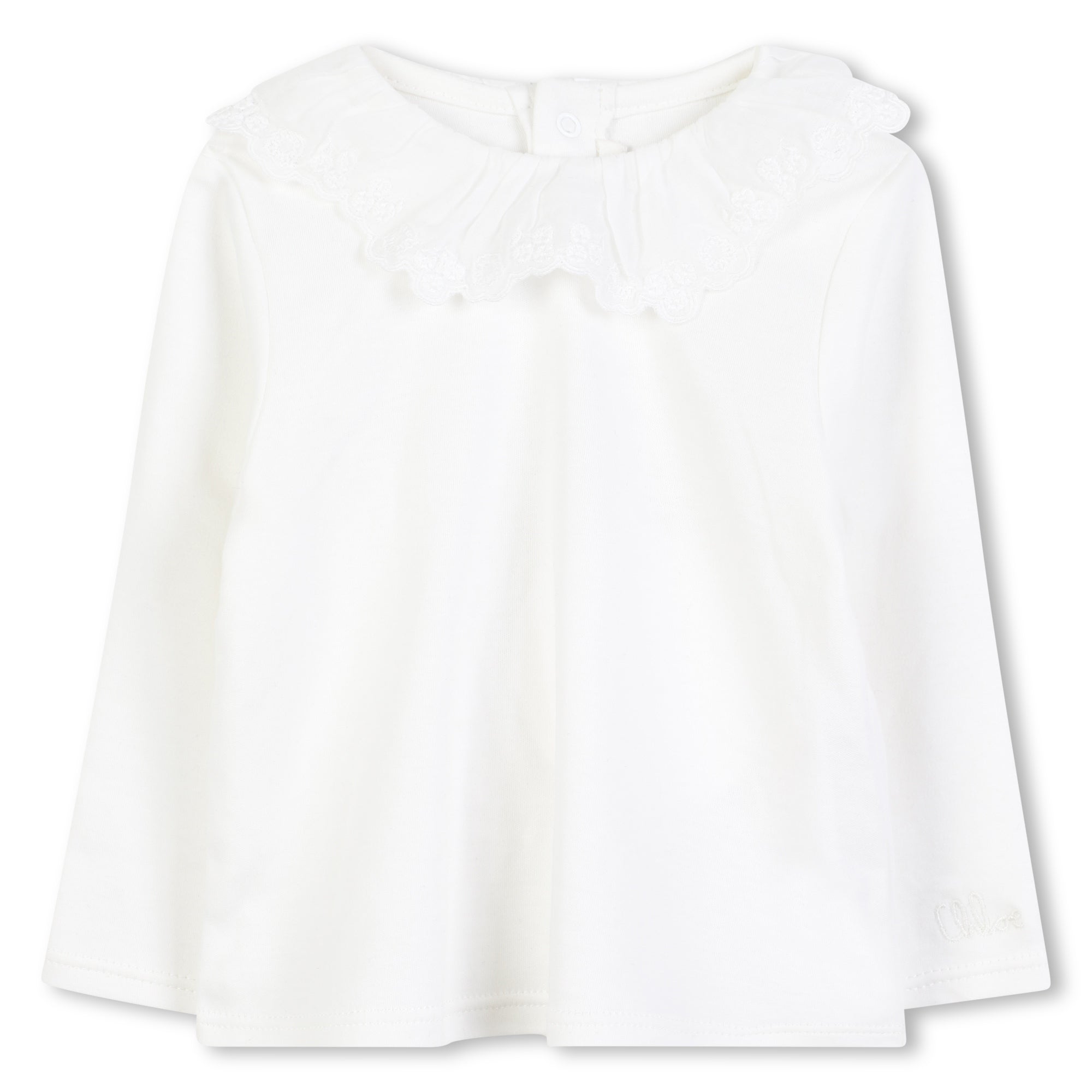 Black Velvet Pinafore Dress with White Top Two Piece Set Chloé